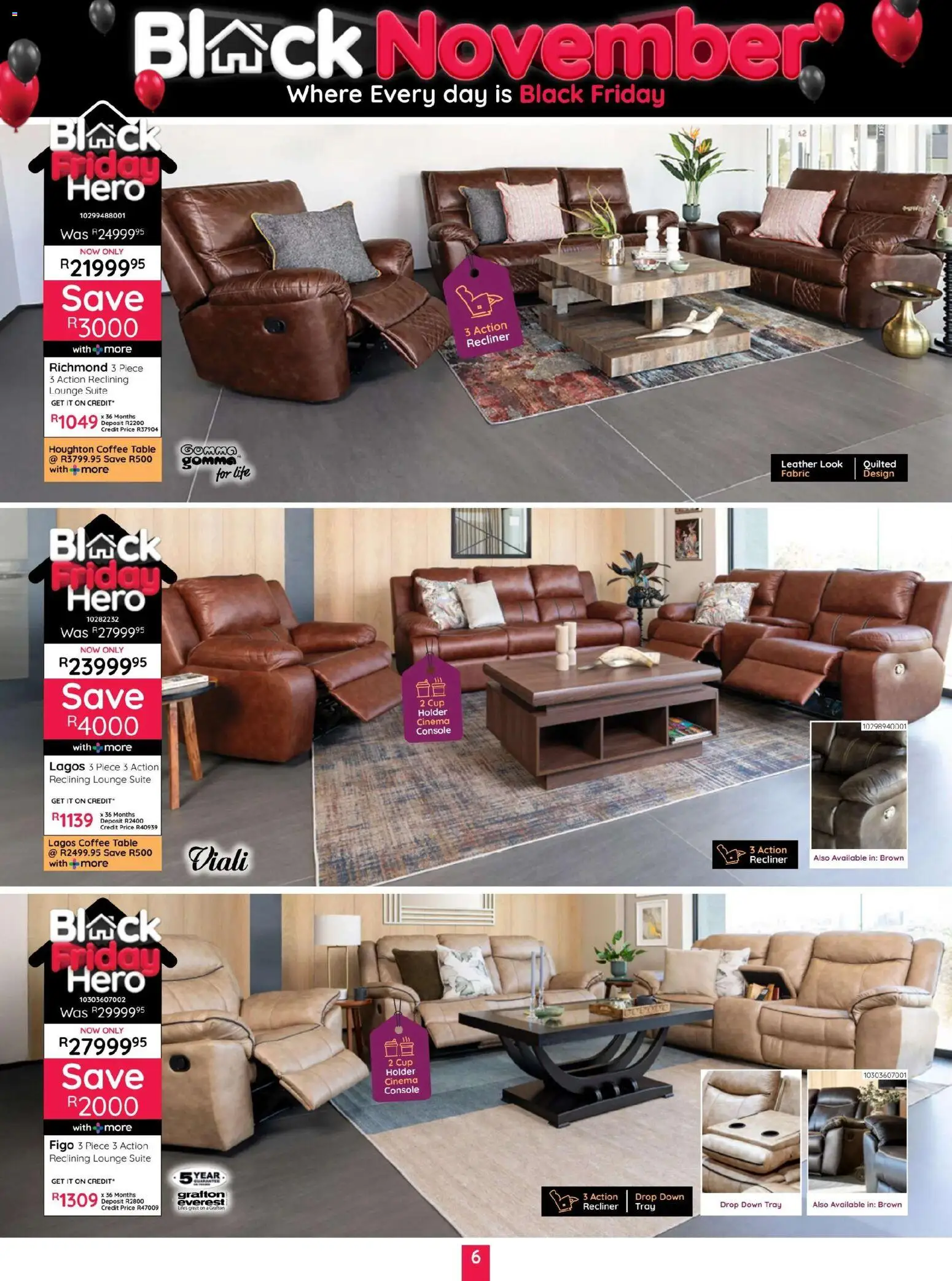 New Bradlows catalogue – valid from 10.11.2025 | Page: 6 | Products: Tray, Coffee table, Table, Lounge suite