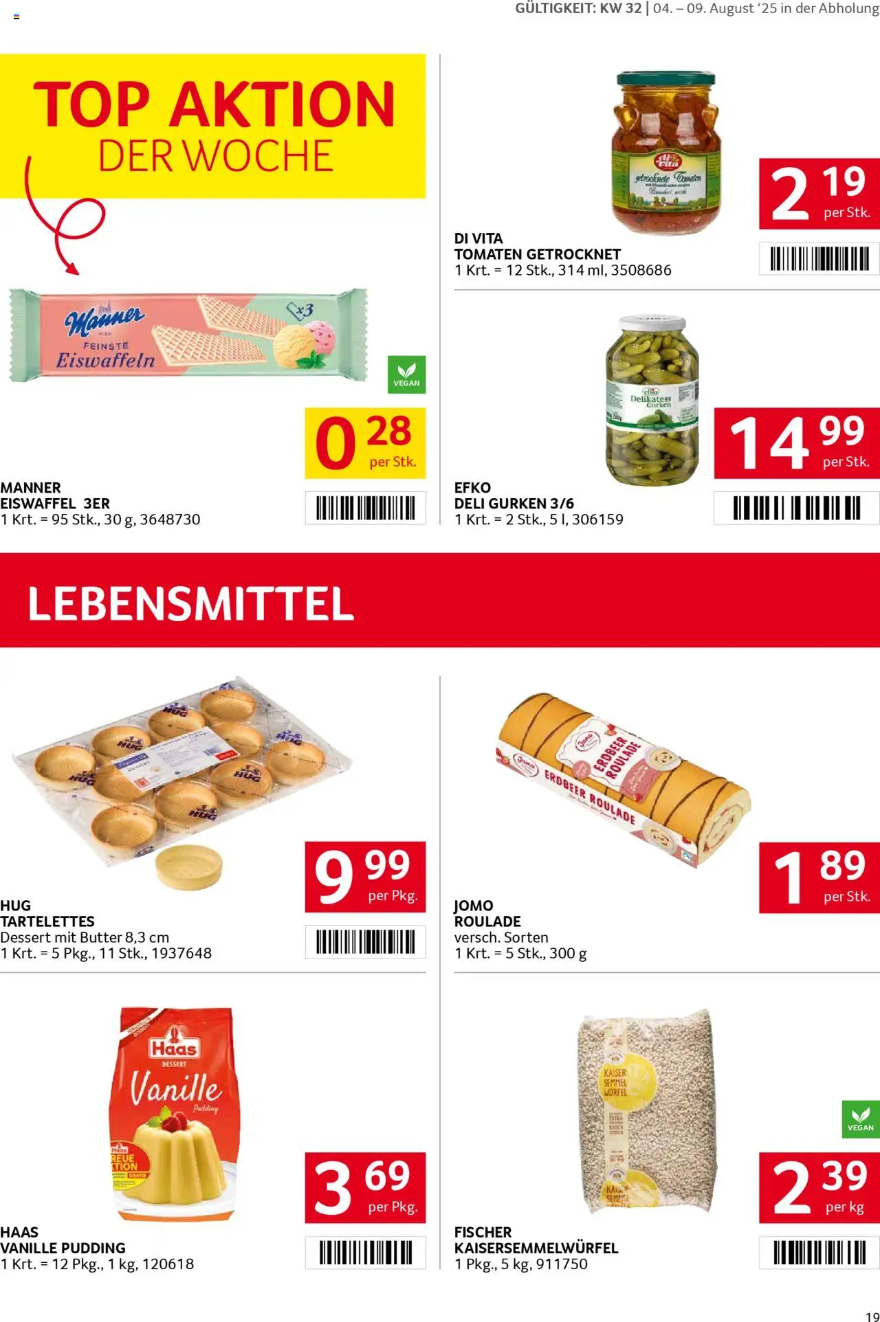 Transgourmet Flugblatt gültig ab 03.08.2025 | Seite: 17 | Produkte: Gurken, Libacomb, Butter, Tomaten