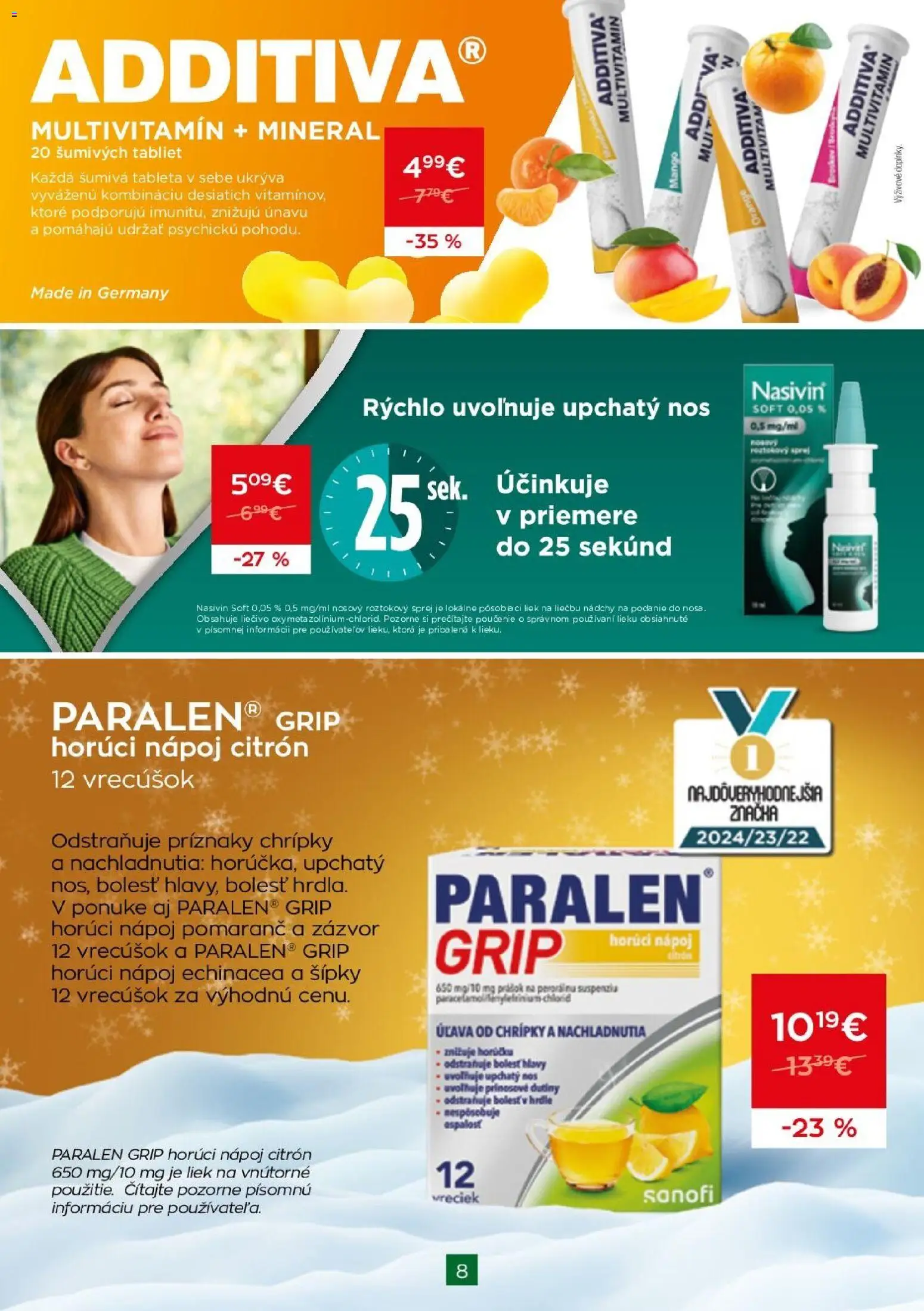 Nové Schneider lekáreň akcie – leták je platný od 01.12.2025 | Strana: 8 | Produkty: Zázvor, Mango