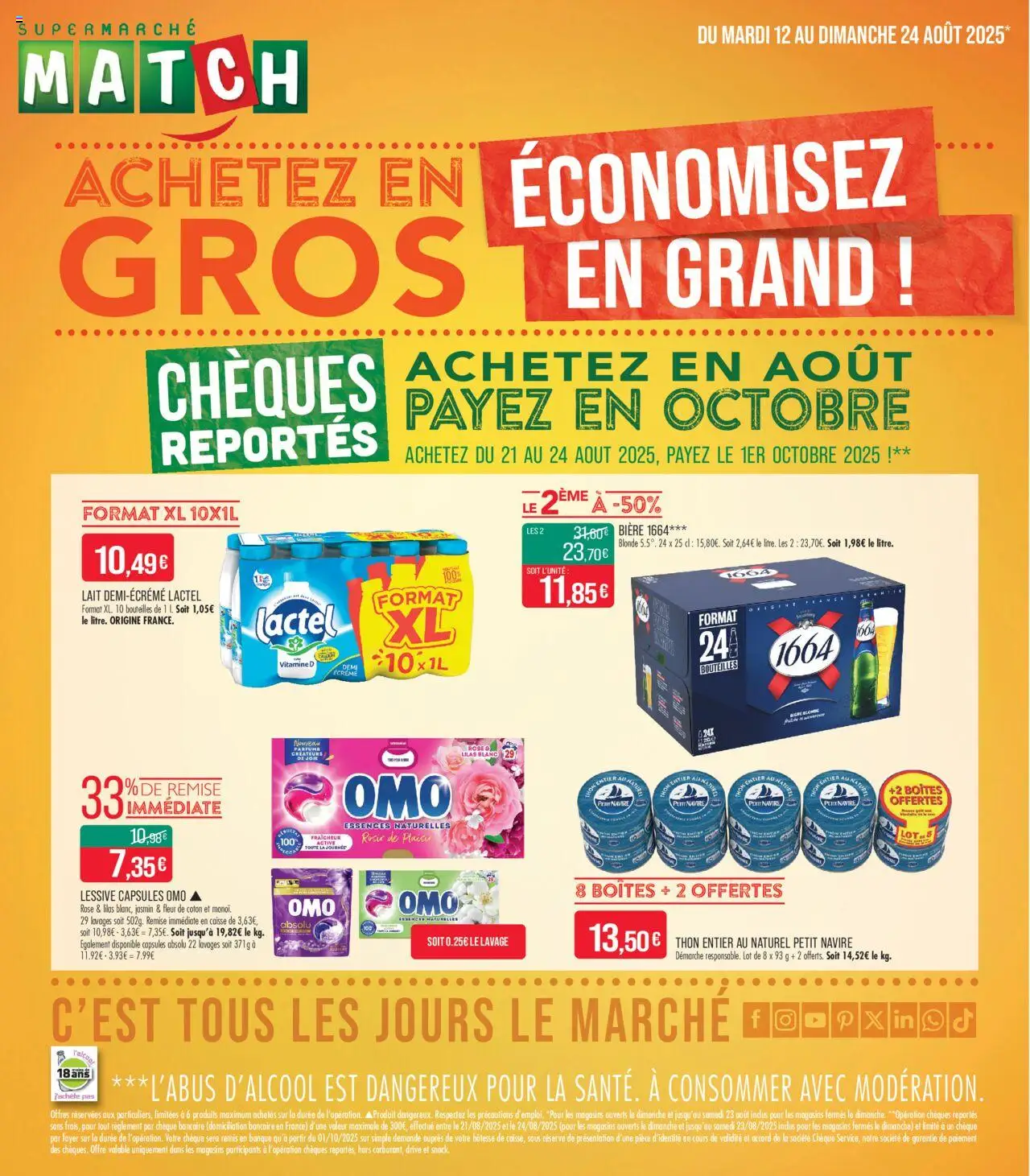  | Page: 1 | Produits: Coton, Thon, Lait, Bière