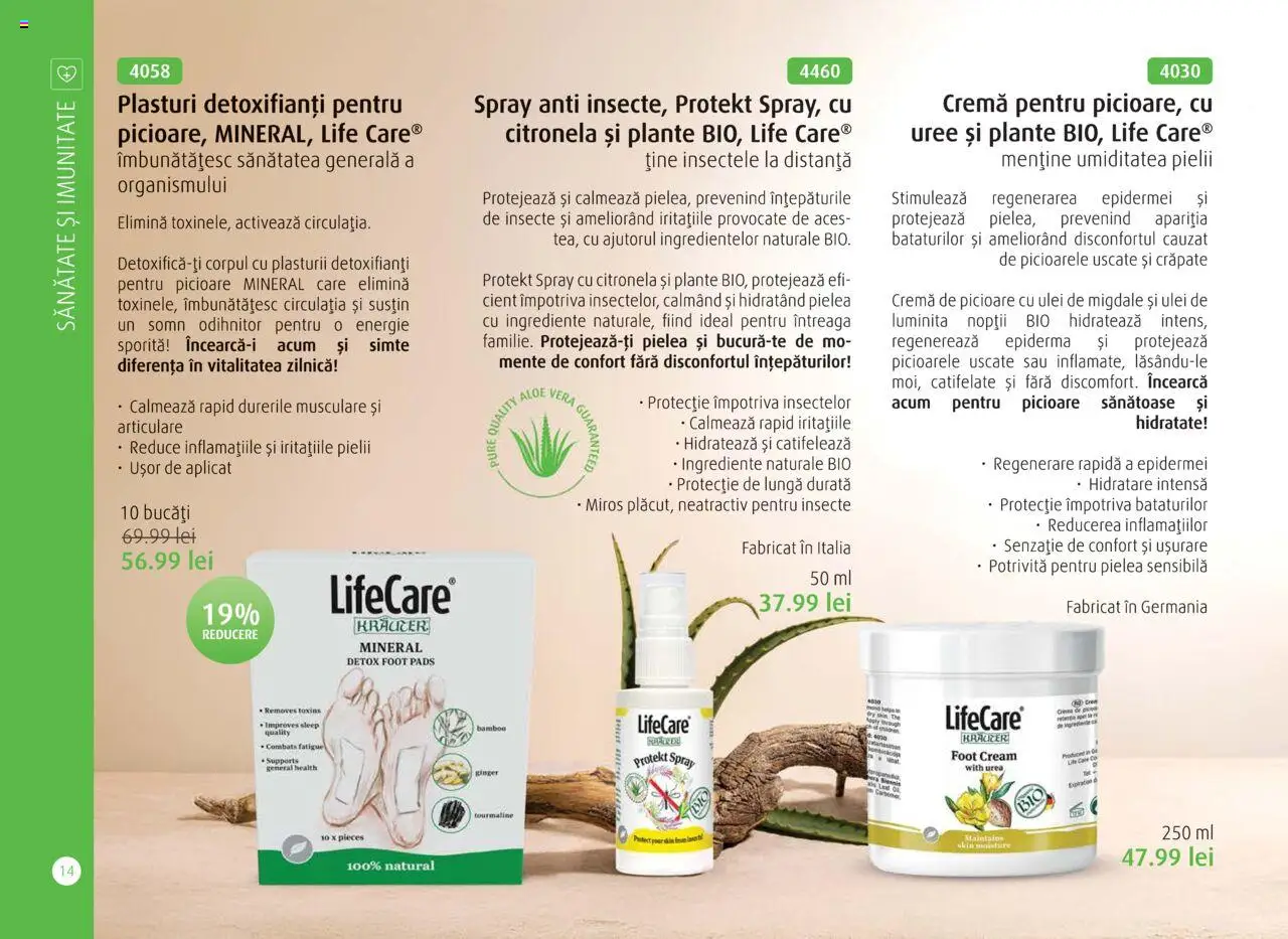 Noul catalog Life Care – valabil de la 01.10.2025 | Pagină: 16 | Produse: Plasturi, Aloe vera, Migdale, Yaşlı Köpek Konservesi