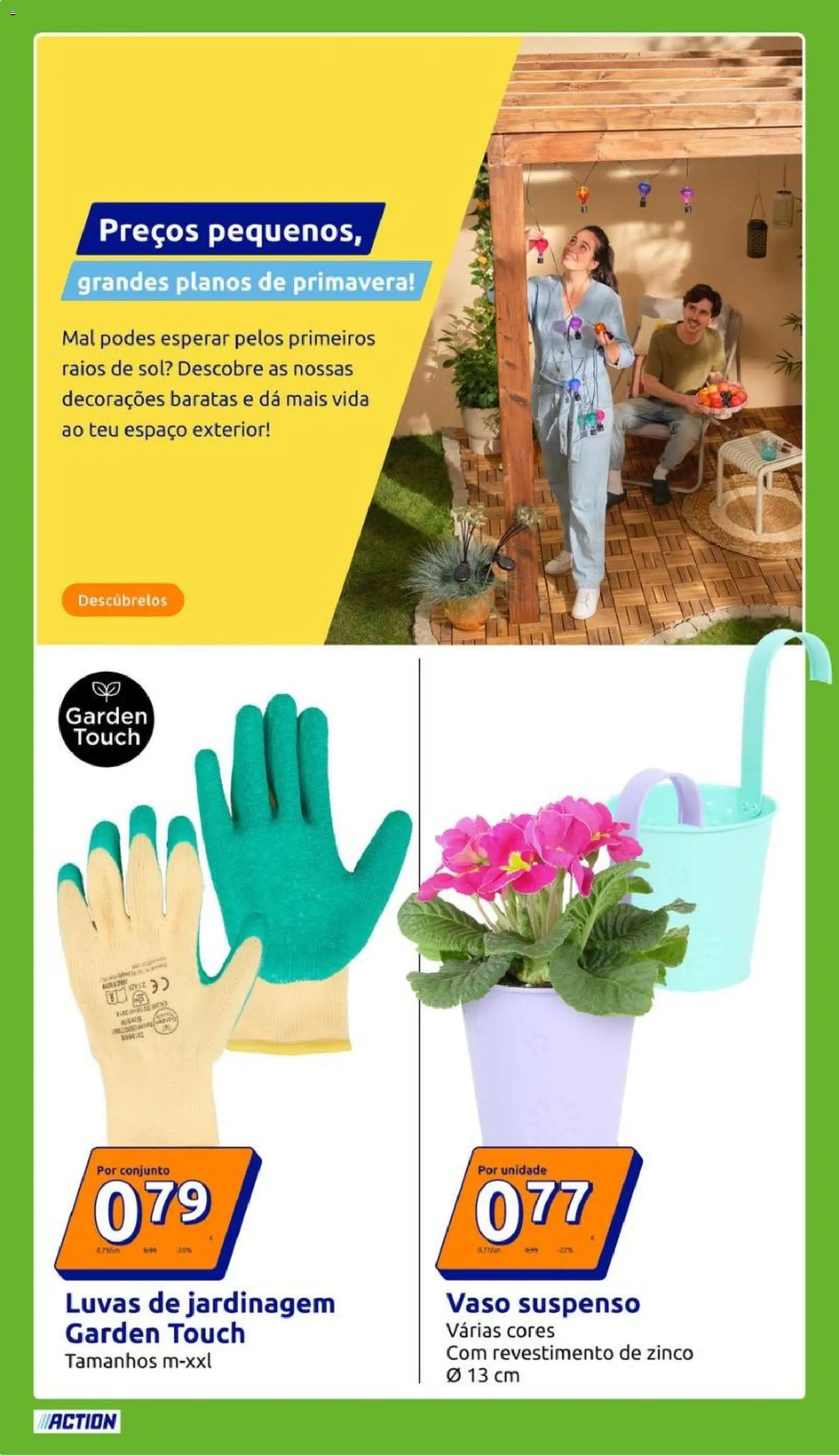 Action folheto │ válido de 08.04.2026 | Página: 14 | Produtos: Luvas, Vaso