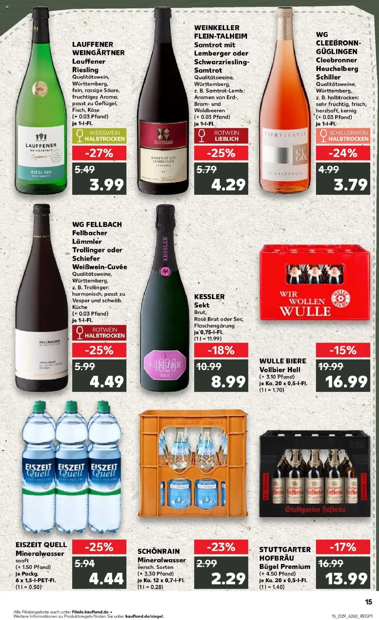 Kaufland prospekt Nürtingen	 - gültig ab dem 21.07.2025 | Seite: 28 | Produkte: Weißwein, Sekt, Küche, Mineralwasser