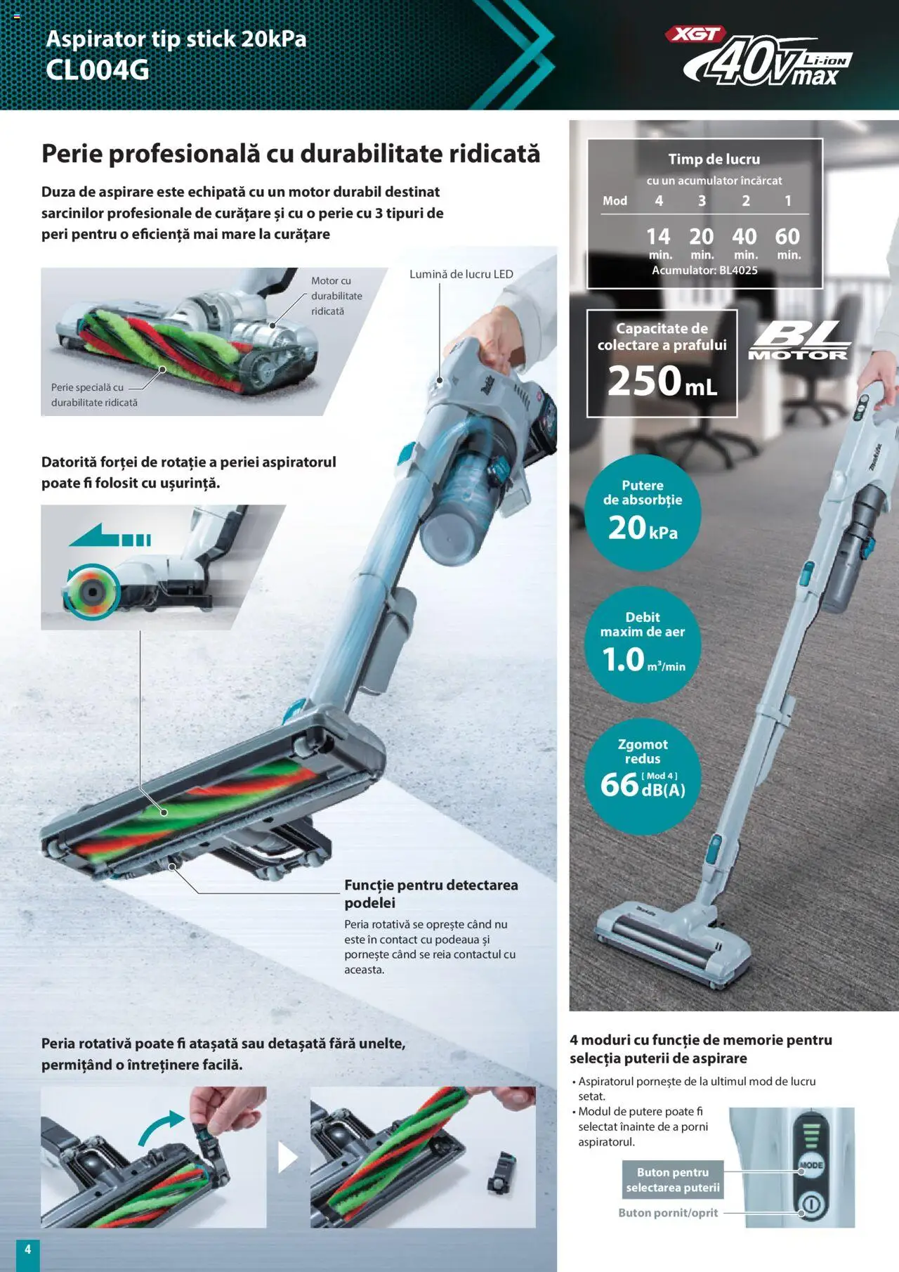 Catalog Makita – valabil de la 01.07.2025 | Pagină: 4 | Produse: Tavuk suyu, Memorie, Aspirator, Babak