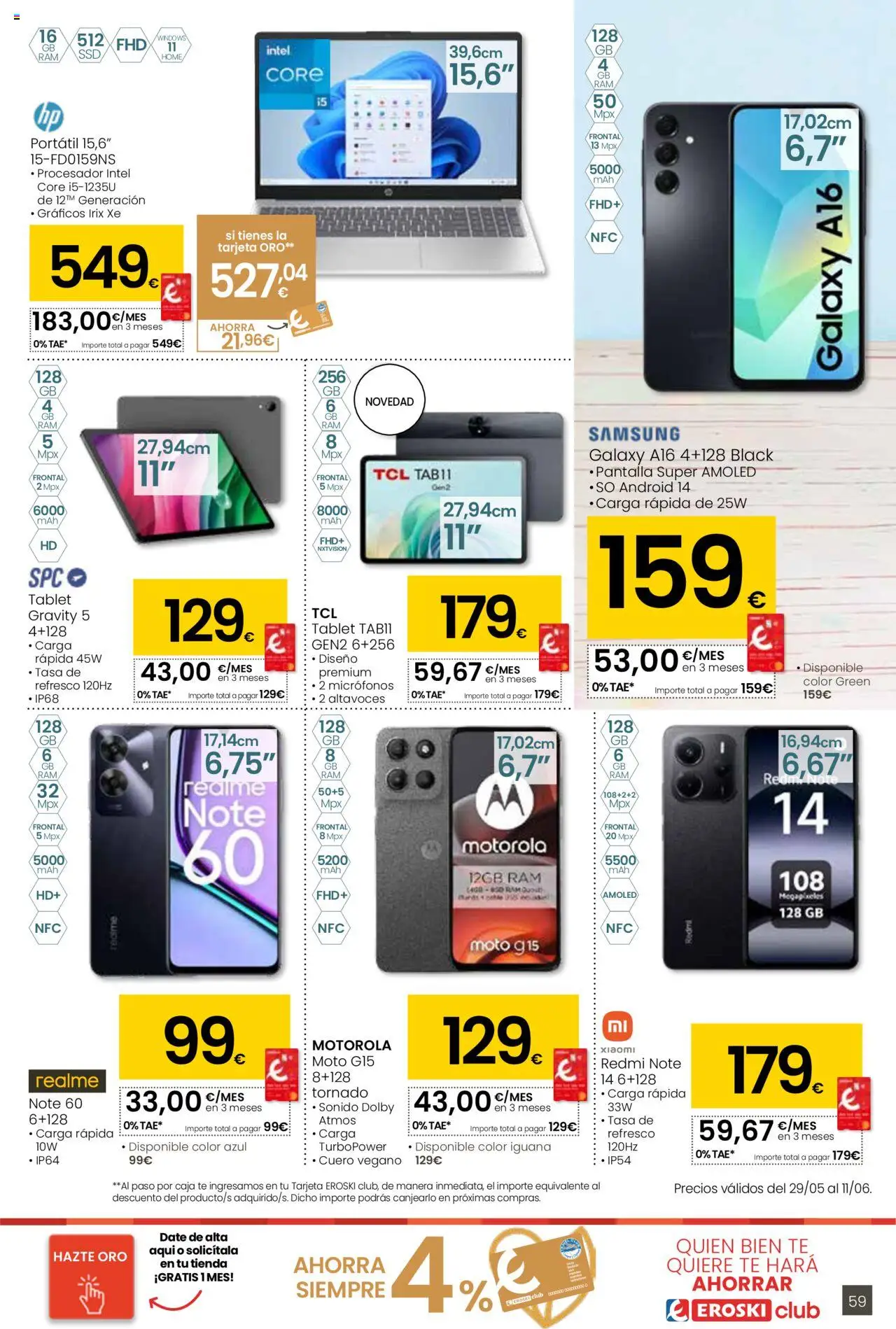 Eroski folleto │ válido desde el 29.05.2025 | Página: 59 | Productos: Té, Altavoces, Smartphone, Caja