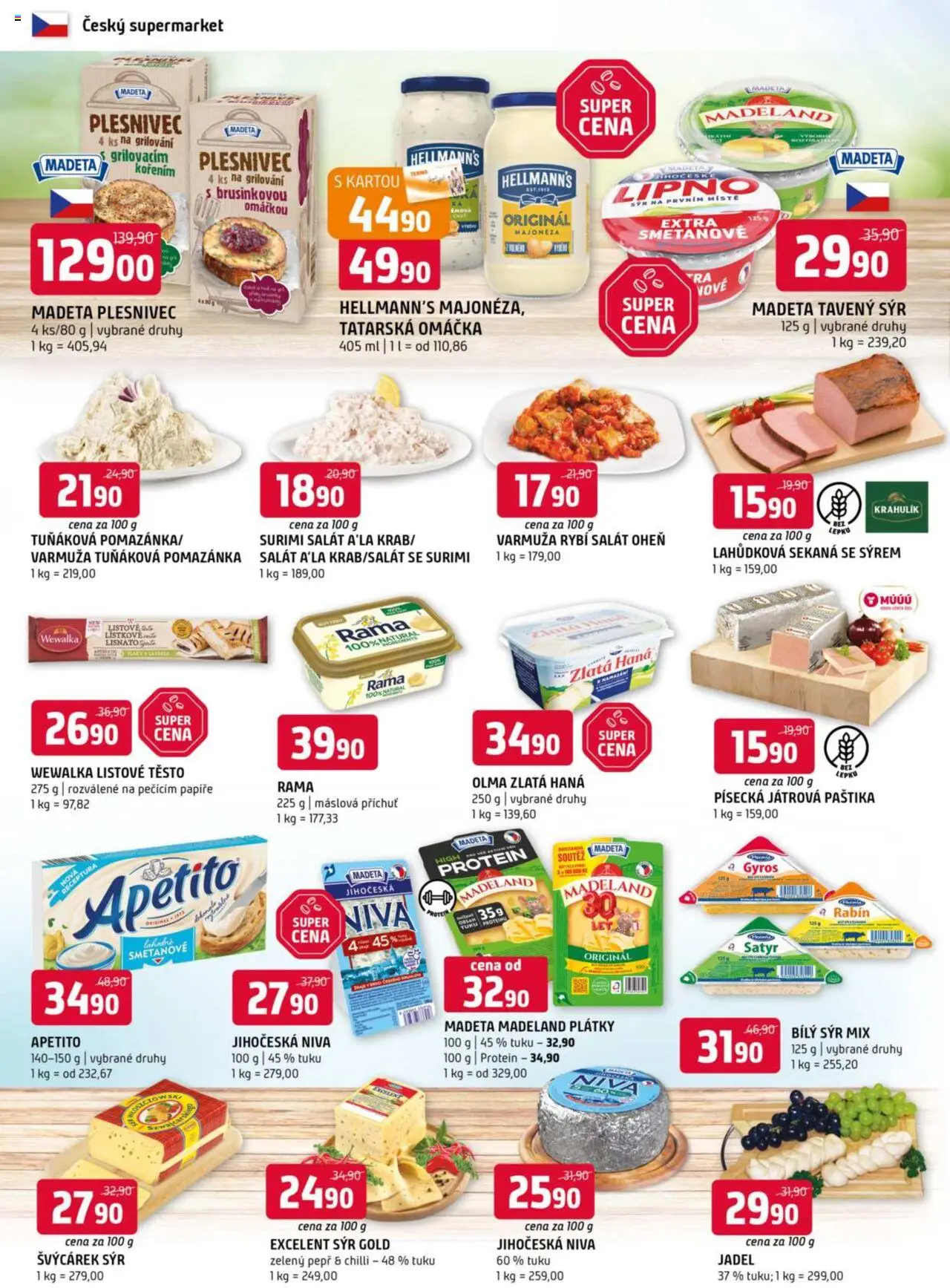Terno leták - Český Krumlov od 04.06.2025 | Strana: 4 | Produkty: Swiss cheese, Tuňáková pomazánka, Salát, Paštika