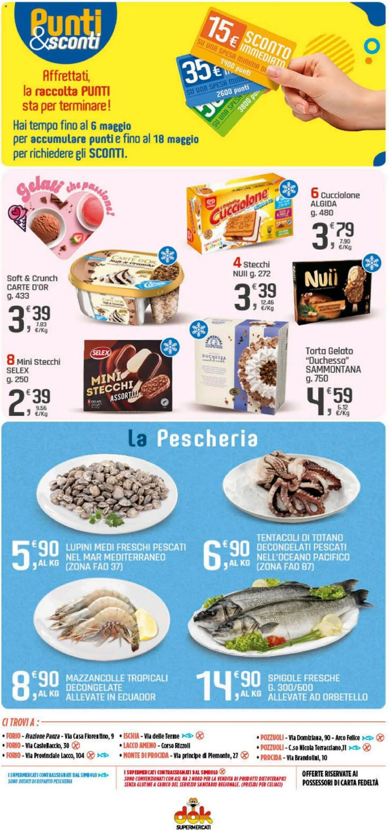 Volantino DOK del 20.04.2026 | Pagina: 12 | Prodotti: Lupini, Gelato, Pasta, The