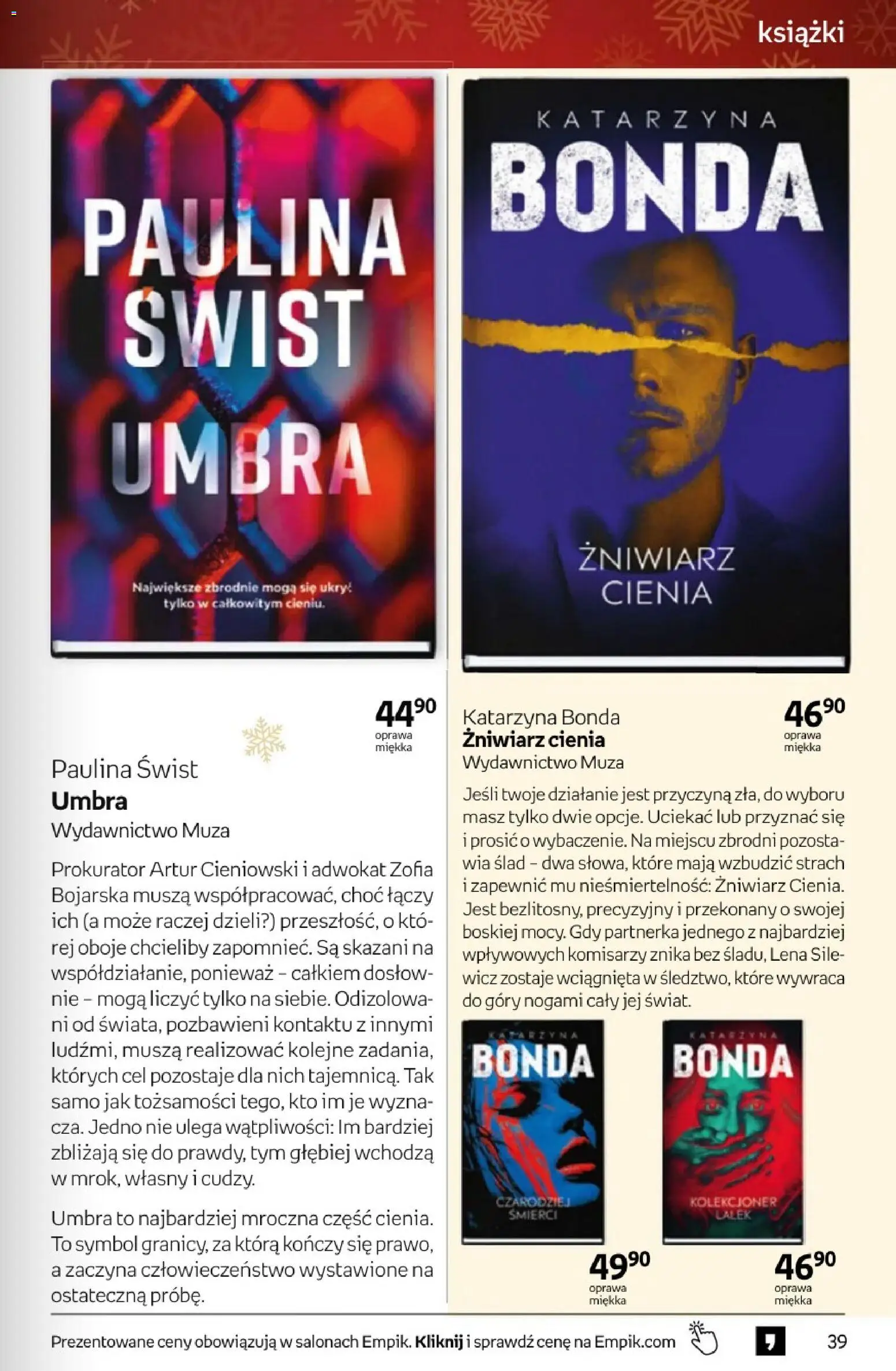 Empik promocje - Tom kultury Książki od 26.11.2025 | Strona: 39 | Produkty: Książki