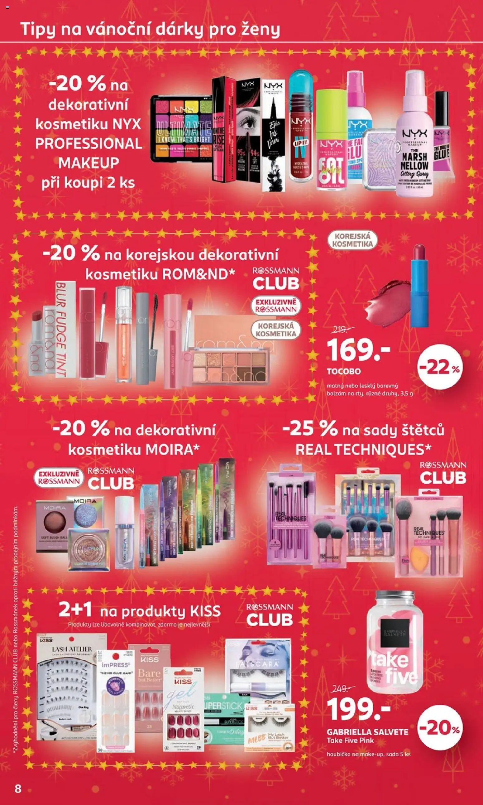 Rossmann katalog - Vánoce od 19.11.2025 | Strana: 8 | Produkty: Houbička, Nyx, Makeup