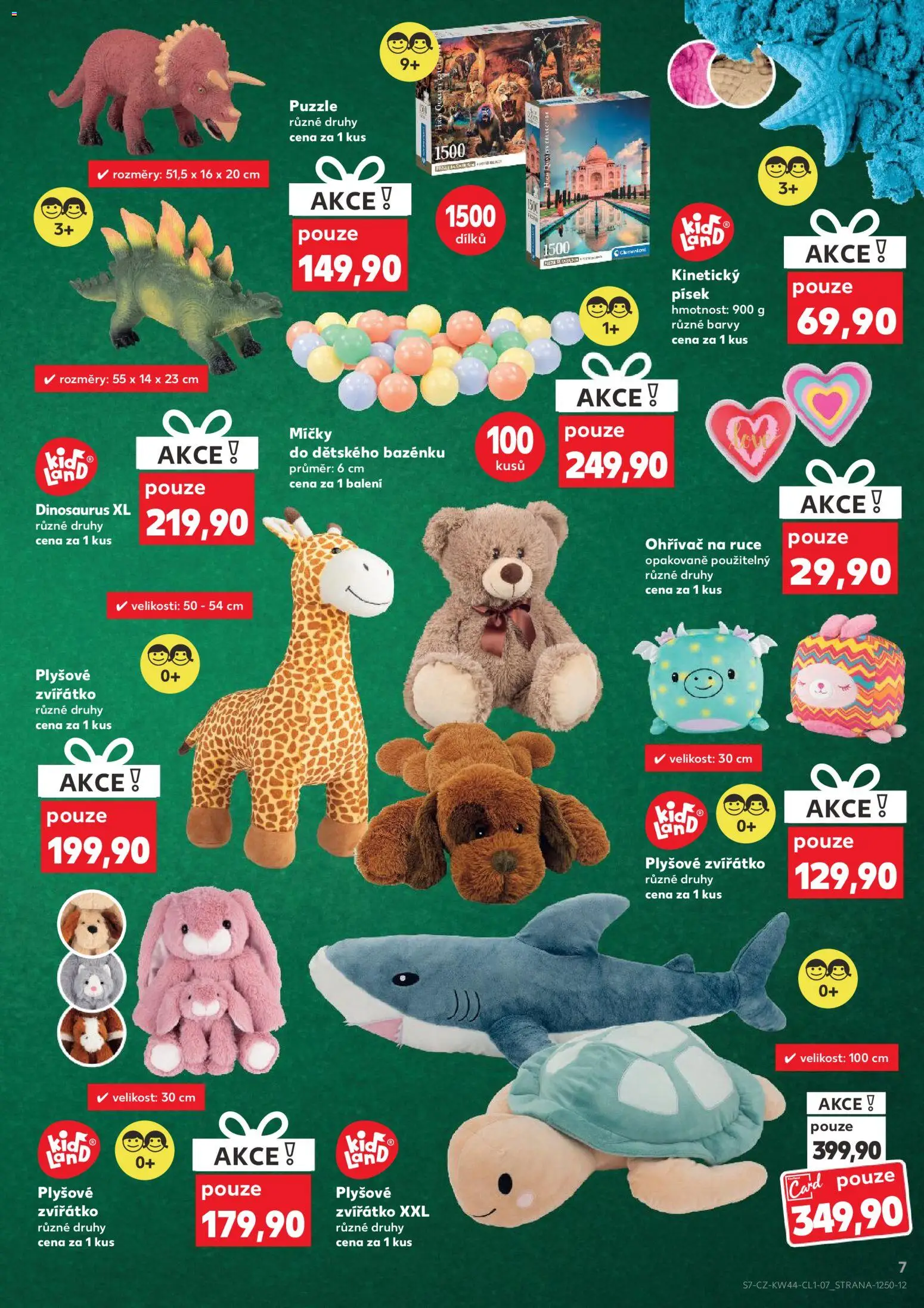 Kaufland leták - Kolín od 29.10.2025 | Strana: 7 | Produkty: Kinetický písek, Dinosaurus, Písek, Puzzle
