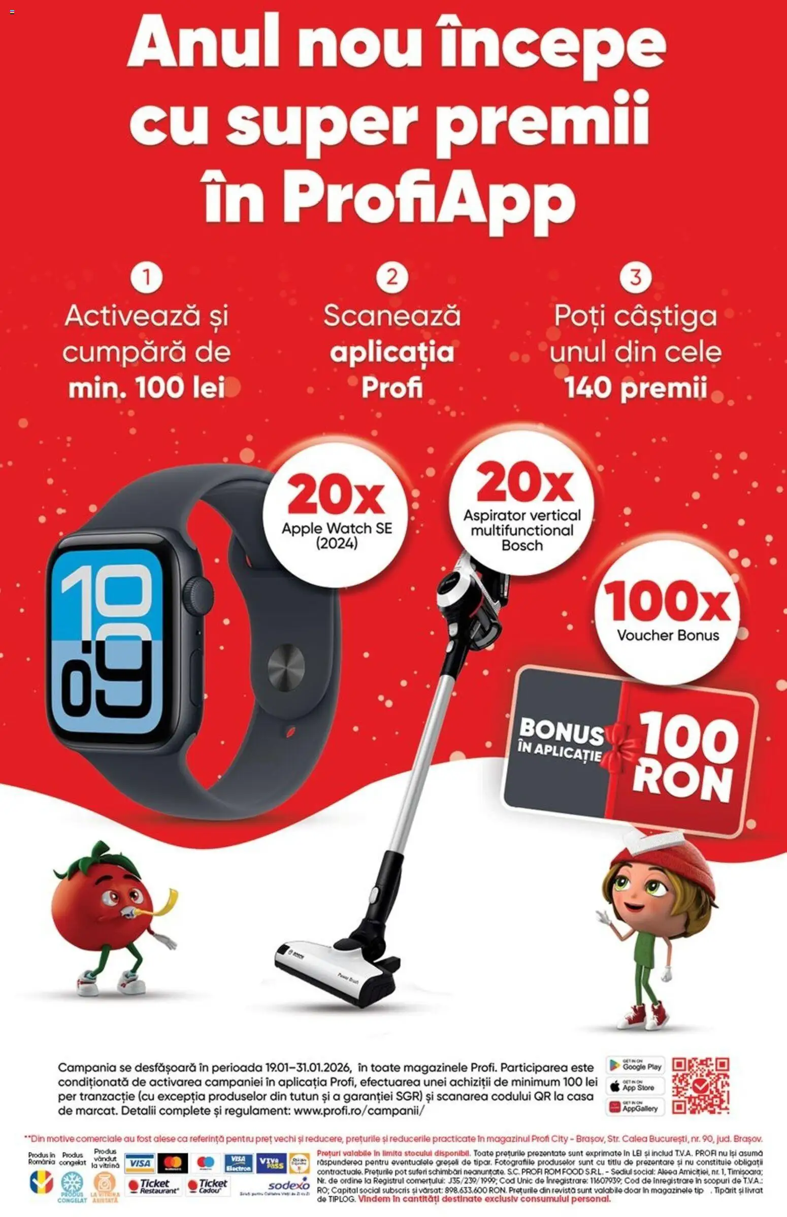 Noul catalog Profi – valabil de la 21.01.2026 | Pagină: 6 | Produse: Aspirator, Vitrină, Apple, Rom