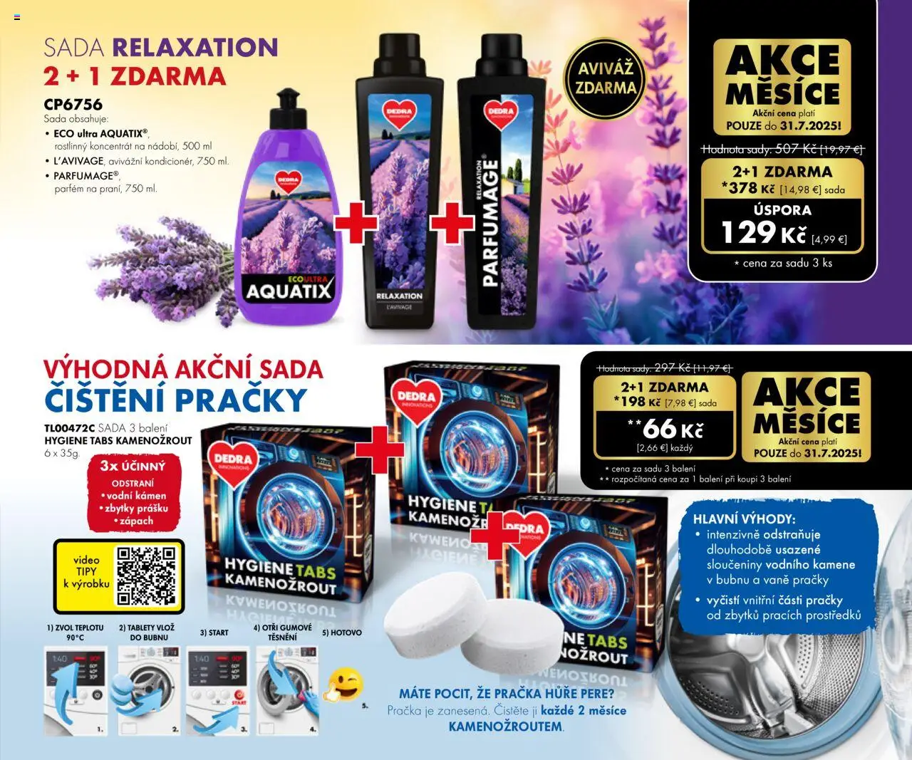 Dedra Katalog 7 2025 │ platný od 20.06.2025 | Strana: 87 | Produkty: Práčky, Práčka, Aviváž, Video