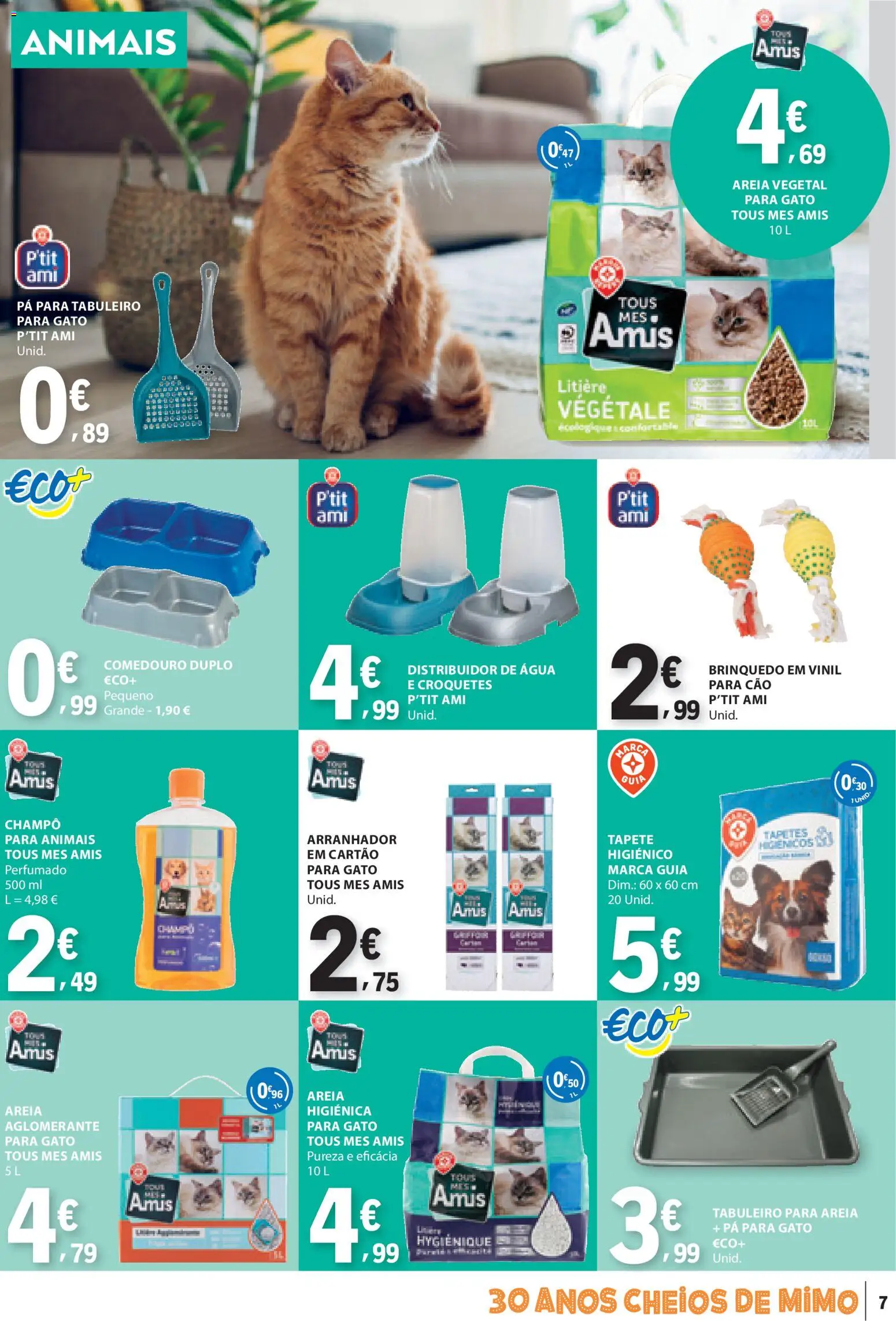 E.Leclerc Não Alimentar │ válido de 12.02.2026 | Página: 7 | Produtos: Agua, Areia, Tapete, Pá