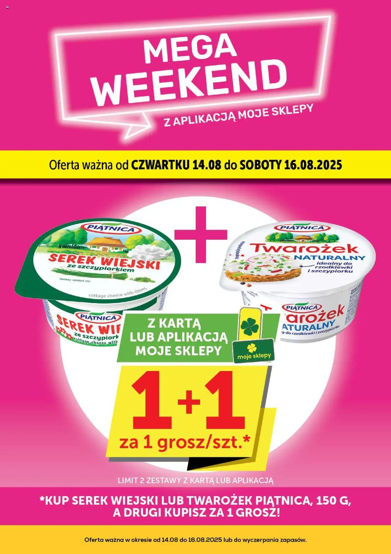 Groszek Gazetka - Minimarket od 07.08.2025 | Strona: 15 | Produkty: Karta, Serek, Serek wiejski, Twarożek