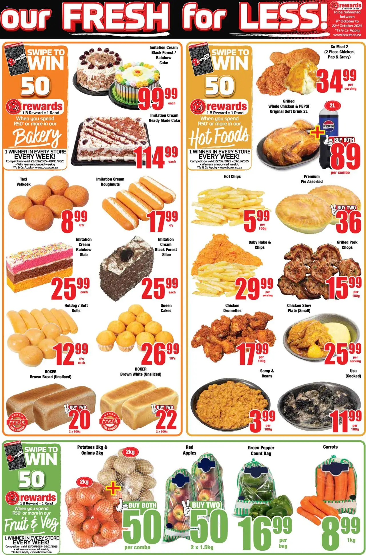 New Boxer catalogue – valid from 22.09.2025 | Page: 3 | Products: Cake, Bag, Bakery, Pork