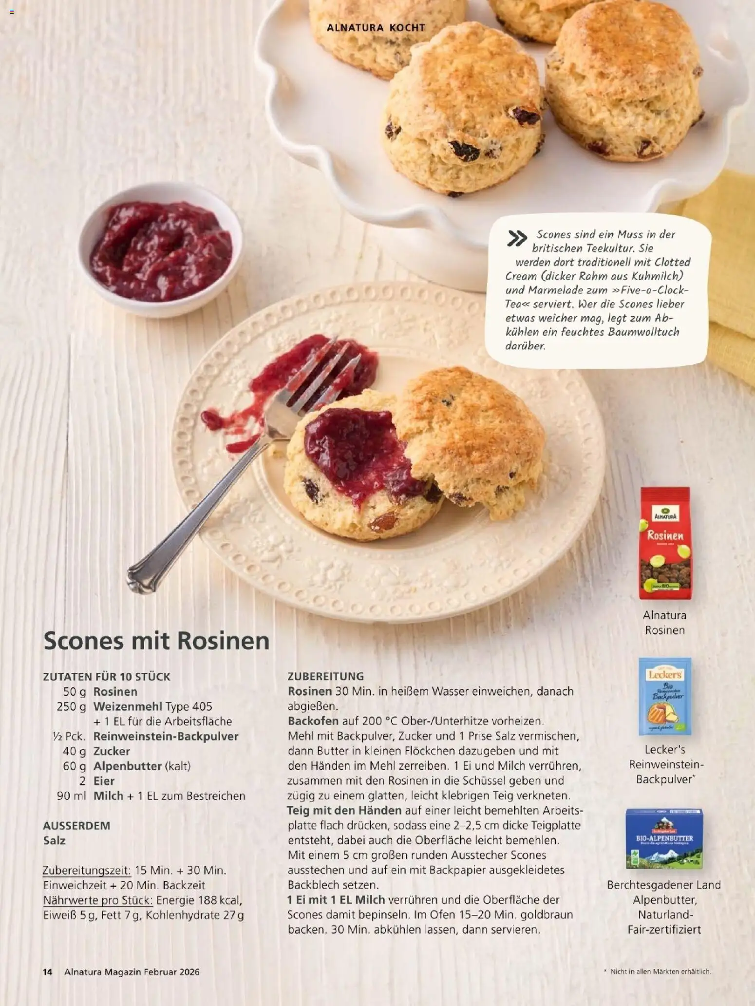 Alnatura Prospekt – gültig ab 01.02.2026 | Seite: 14 | Produkte: Milch, Butter, Salz, Backofen