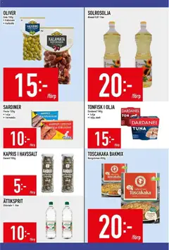 Matdax - erbjudanden - Förhandsvisning av reklamblad från butik Matdax aktuell från 24.11.2025 | Sida: 20 | Produkter: Oliver, Olja, Tonfisk, Tomatsås