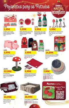 Pré-visualização Auchan - Presentes válido de 05.12.2025 | Página: 17 | Produtos: Corda, Cama, Tapete, Camisola