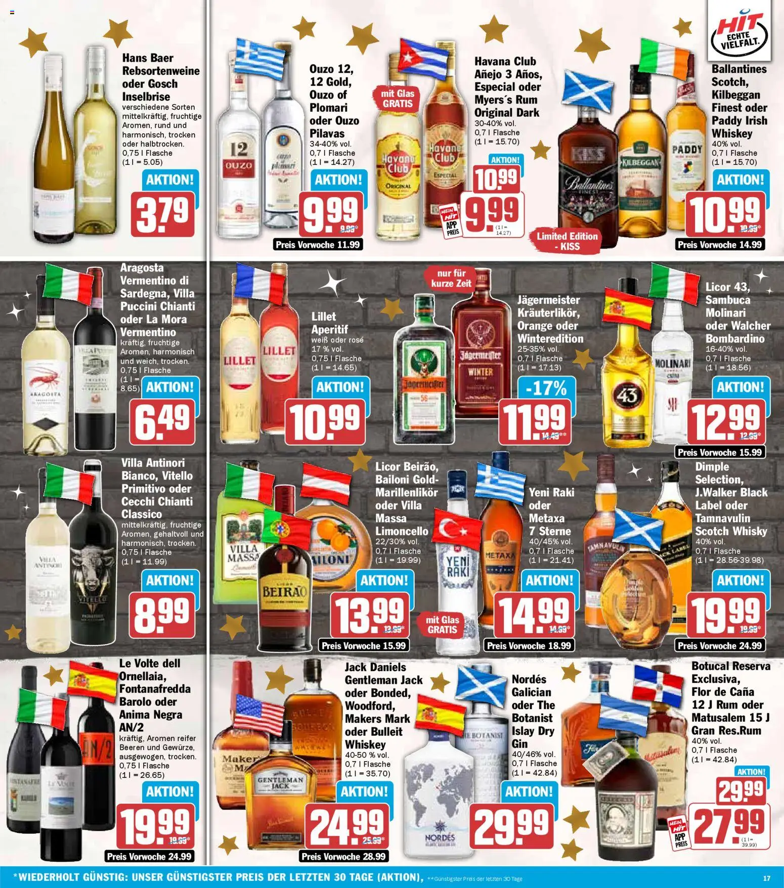 HIT Prospekt Rheinland-Pfalz – gültig ab 22.12.2025 | Seite: 17 | Produkte: Havana club, Rum, Limoncello, Whiskey
