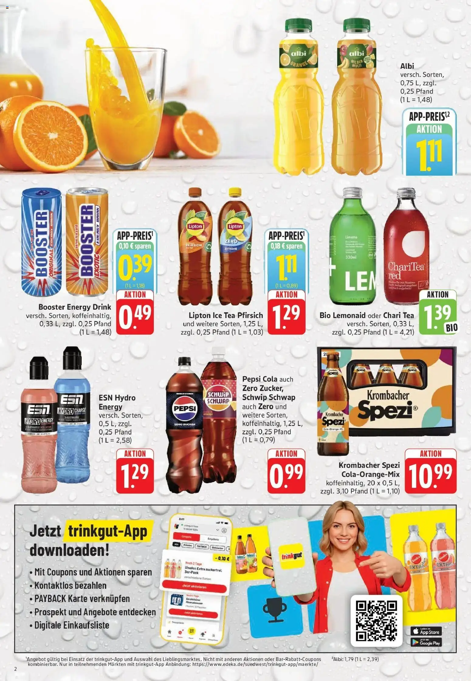 Trinkgut Prospekt Offenbach	 – gültig ab 27.04.2026 | Seite: 2 | Produkte: Cola, Energy, Schwip schwap, Pepsi