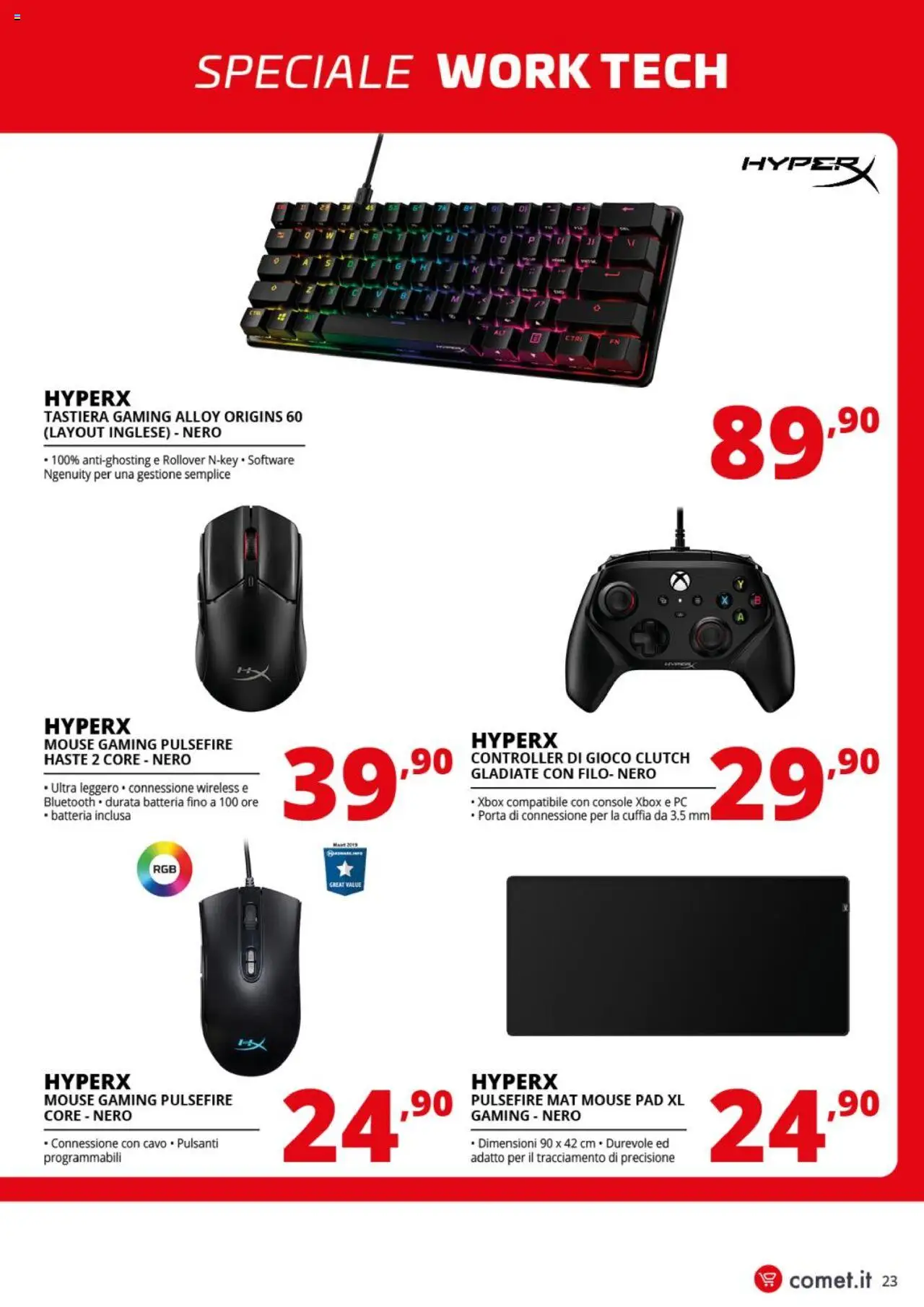 Volantino Comet del 11.09.2025 | Pagina: 23 | Prodotti: PC, Mouse, Gioco, Batteria