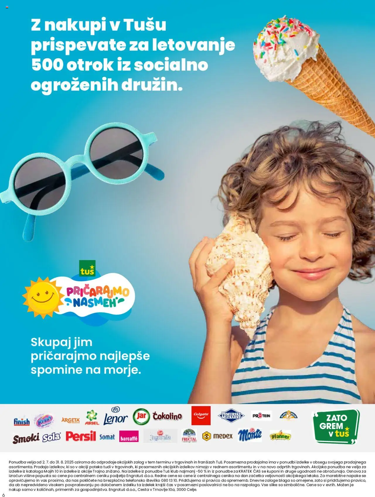 Tuš katalog poletje v kornetu │ velja od 02.07.2025 | Stran: 6 | Izdelki: Čokolino
