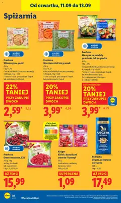 Freshona Owoce mrożone, XXL, 750 g, maliny, truskawki lub owoce leśne od 11.09.2025 | Strona: 44 | Produkty: Groszek, Truskawki, Marchewka, Warzywa