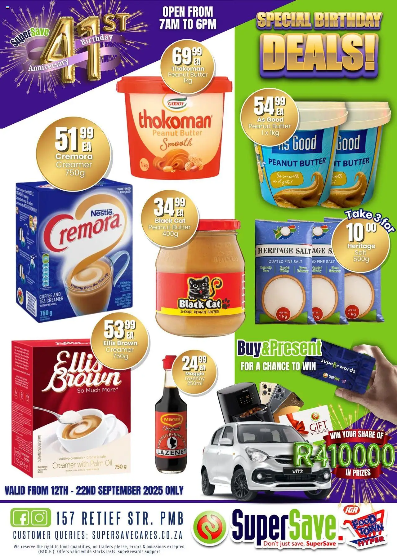 New Super Save catalogue – valid from 16.09.2025 | Page: 23 | Products: Butter, Creamer, Oil, Salt