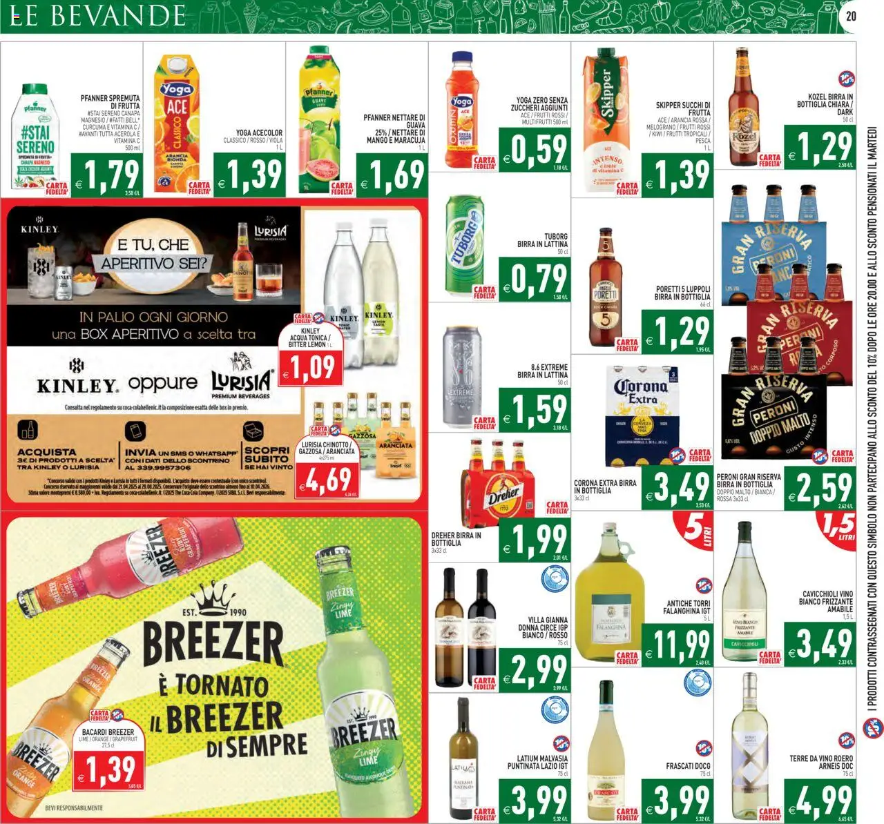 Volantino PIM Supermercati del 18.08.2025 | Pagina: 20 | Prodotti: Chinotto, Arancia, Bottiglia, Vino bianco