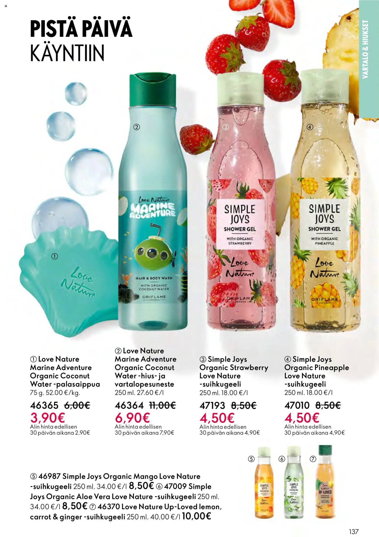 Oriflame - Esite 02 – voimassa 28.01.2026 alkaen | Sivu: 137 | Tuotteet: Mango, Suihkugeeli