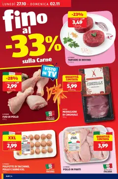 Anteprima del volantino POLPETTE DI TACCHINO, POLLO E SUINO XXL, 360 g valido a partire dal 27.10.2025 | Pagina: 4
