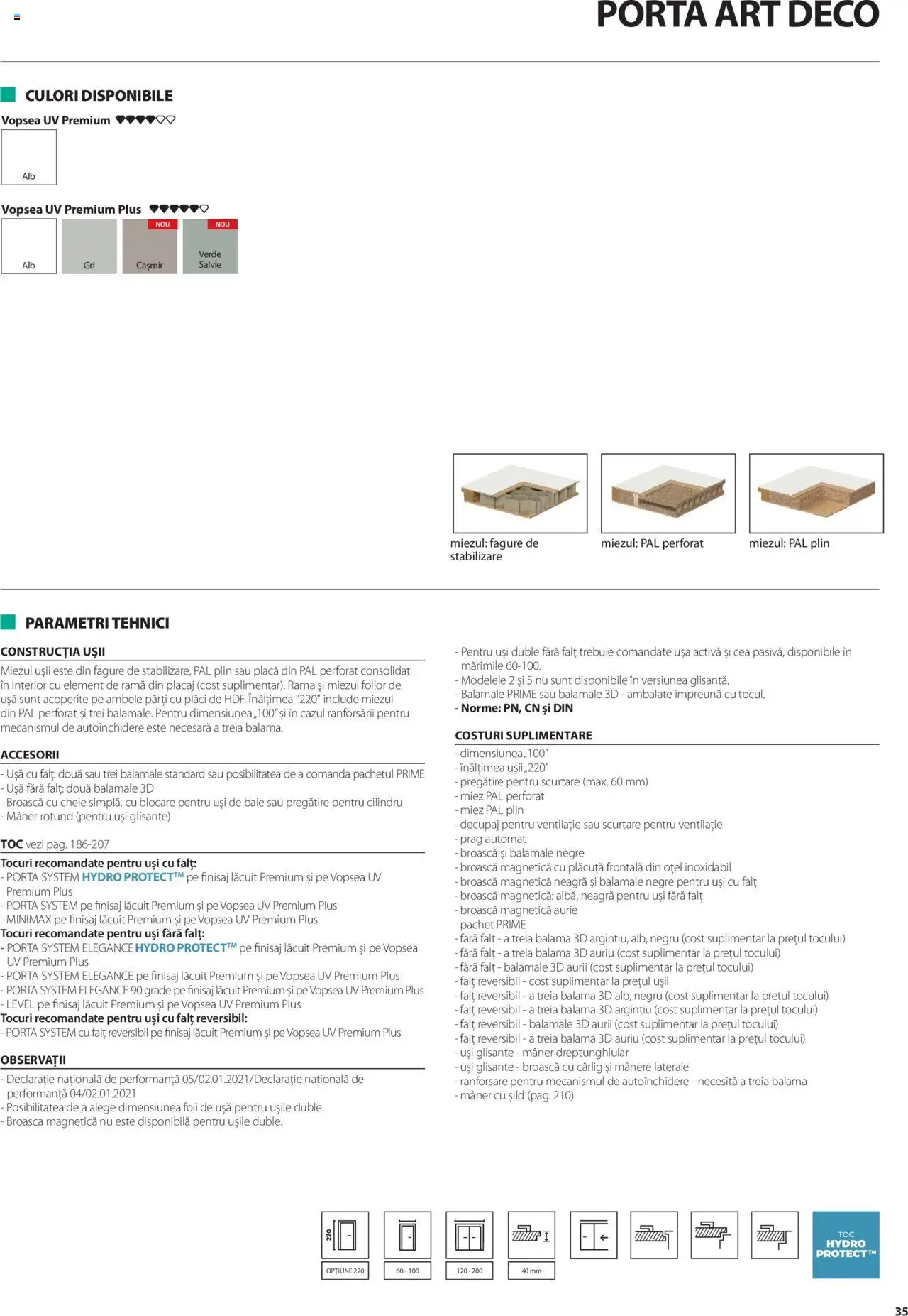 Noul catalog Proges – valabil de la 01.05.2025 | Pagină: 35 | Produse: Vopsea, Mâner, Ușă