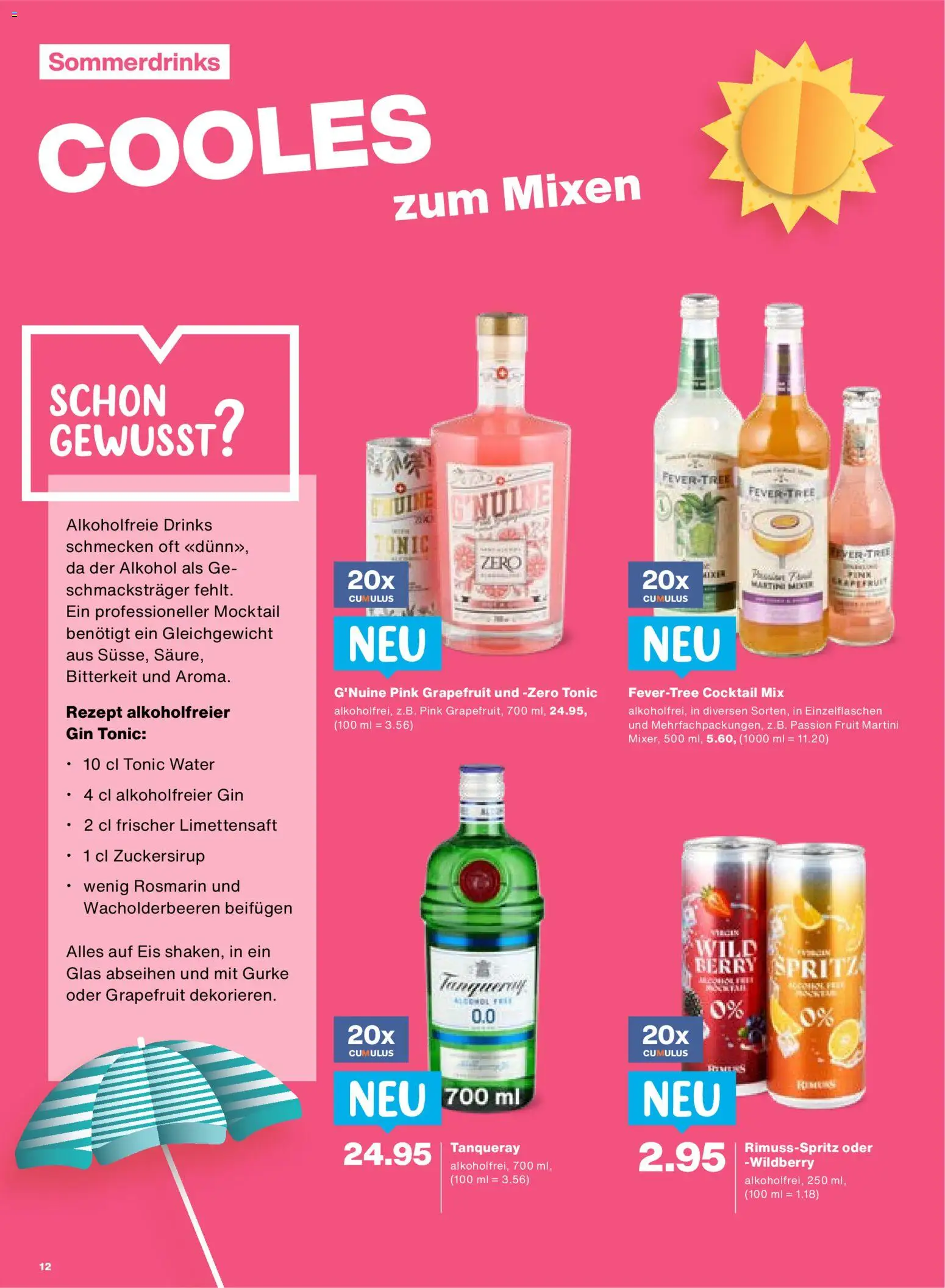 Migros aktionen – gültig ab 30.04.2026 | Seite: 12 | Produkte: Gin, Grapefruit, Eis