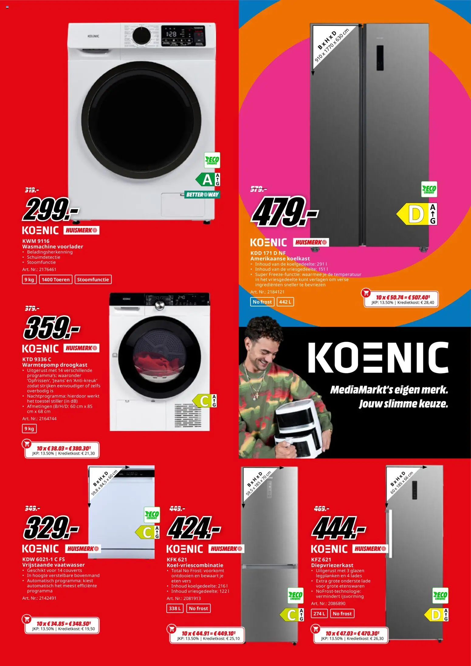 {H1} | Pagina: 19 | Producten: Koelkast, Wasmachine, Vaatwasser