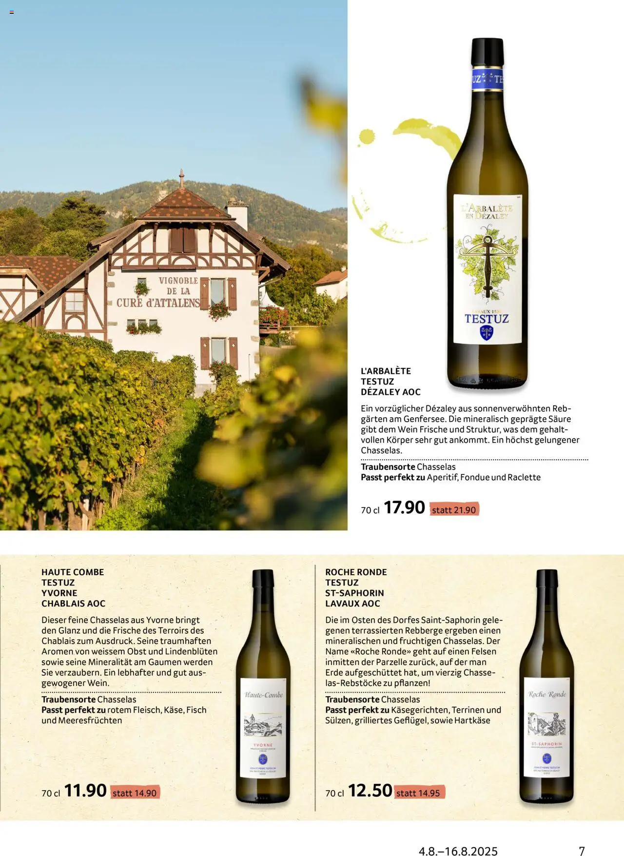 Prodega Aktionen Enoteca ab 04.08.2025 | Seite: 7 | Produkte: Wein, Fisch, Raclette, Fondue