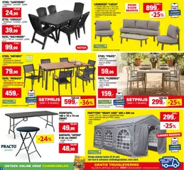 Hubo folder - Voorbeeld van een folder van Hubo, geldig van 22.04.2026 | Pagina: 2 | Producten: Kussens, Tafel, Stoel