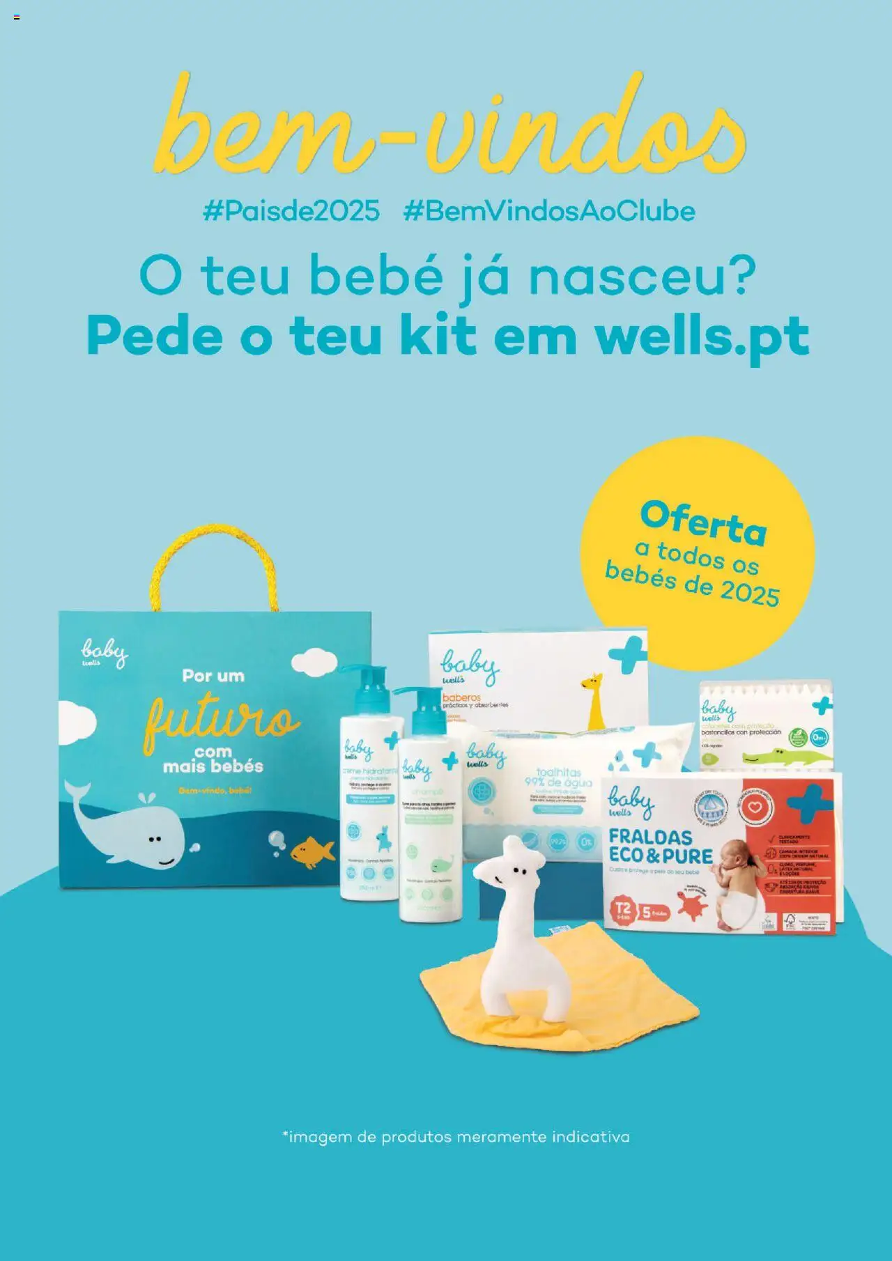 Well’s folheto │ válido de 19.08.2025 | Página: 33 | Produtos: Agua, Fraldas