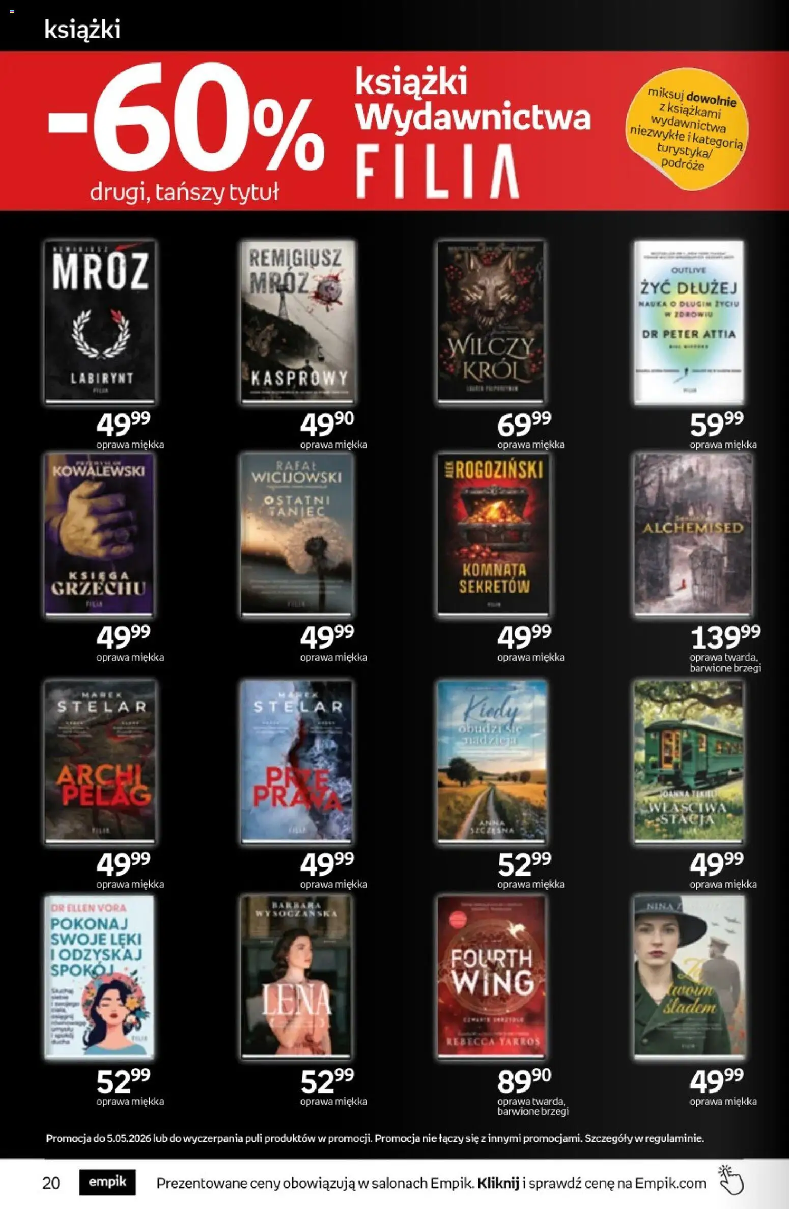 Empik promocje od 22.04.2026 | Strona: 20 | Produkty: Książki