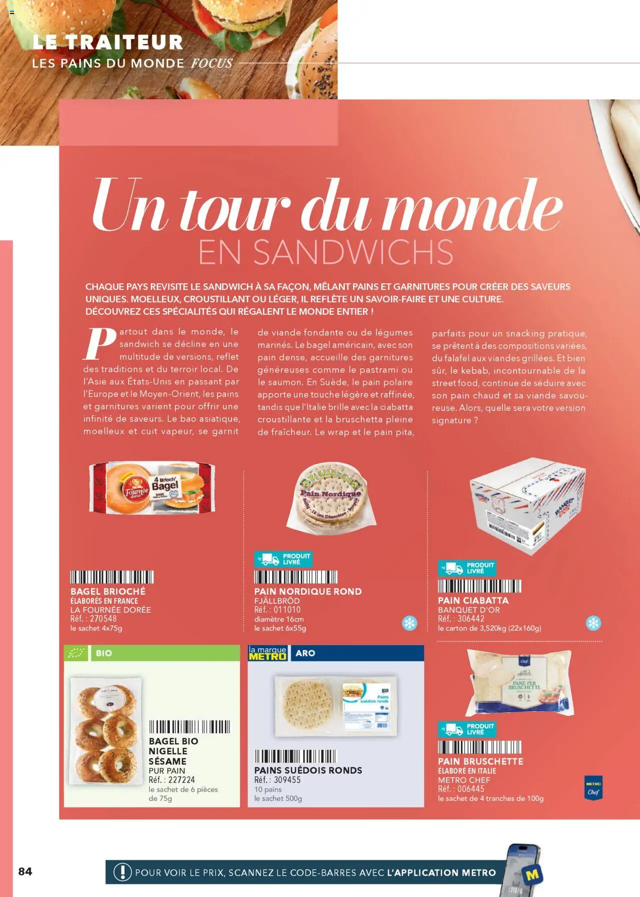  | Page: 84 | Produits: Sandwich, Pain, Viande, Livre