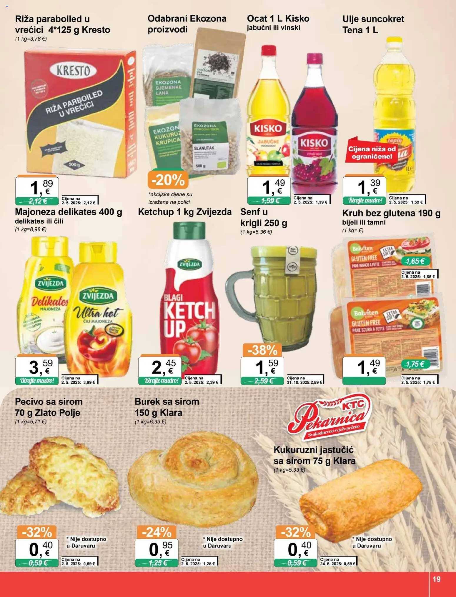 KTC katalog | vrijedi od 12.11.2025 | Stranica: 19 | Proizvodi: Kukuruz, Majoneza, Burek, Sjemenke