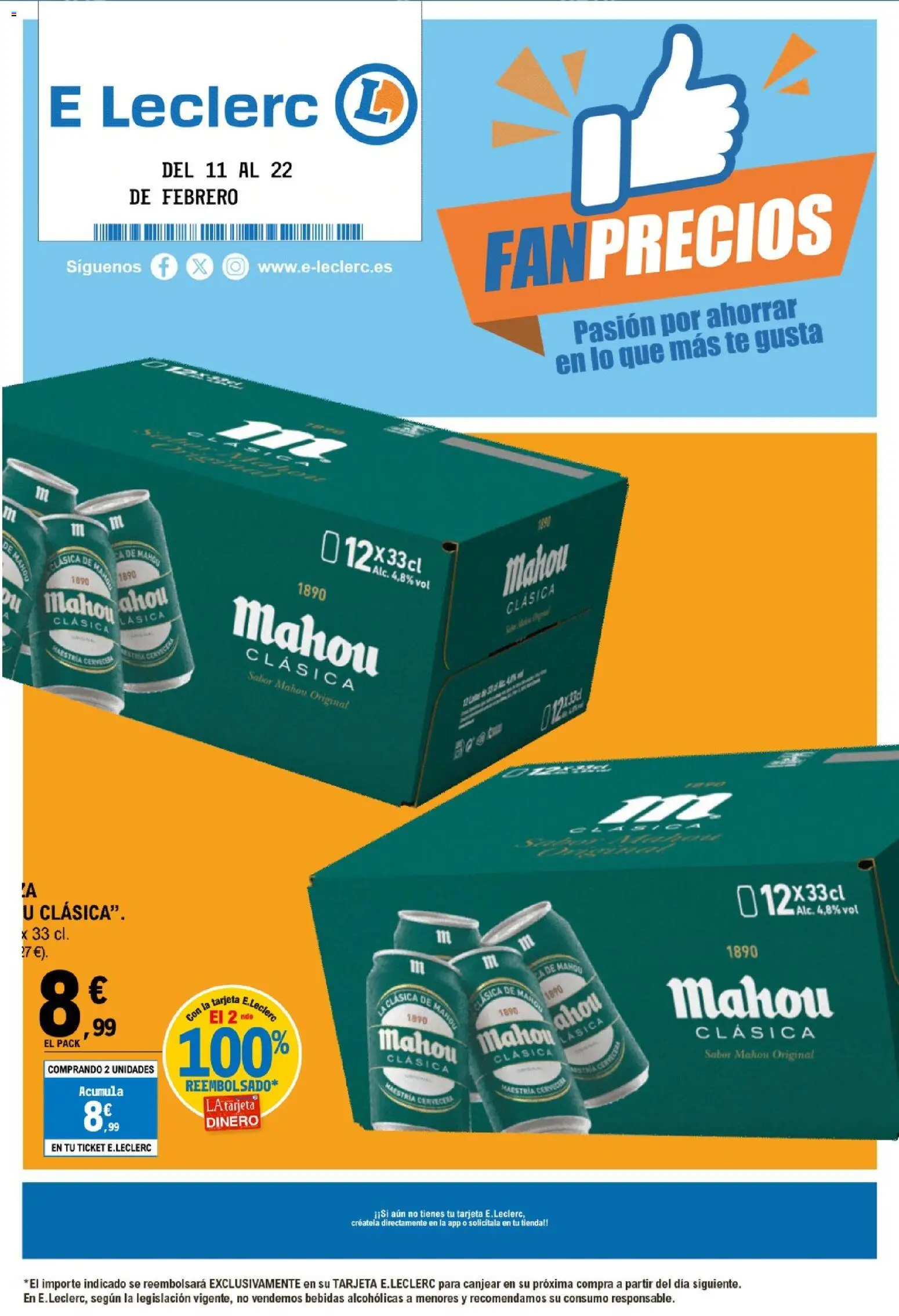 E.Leclerc - Fan precios │ válido desde el 11.02.2026 | Página: 1