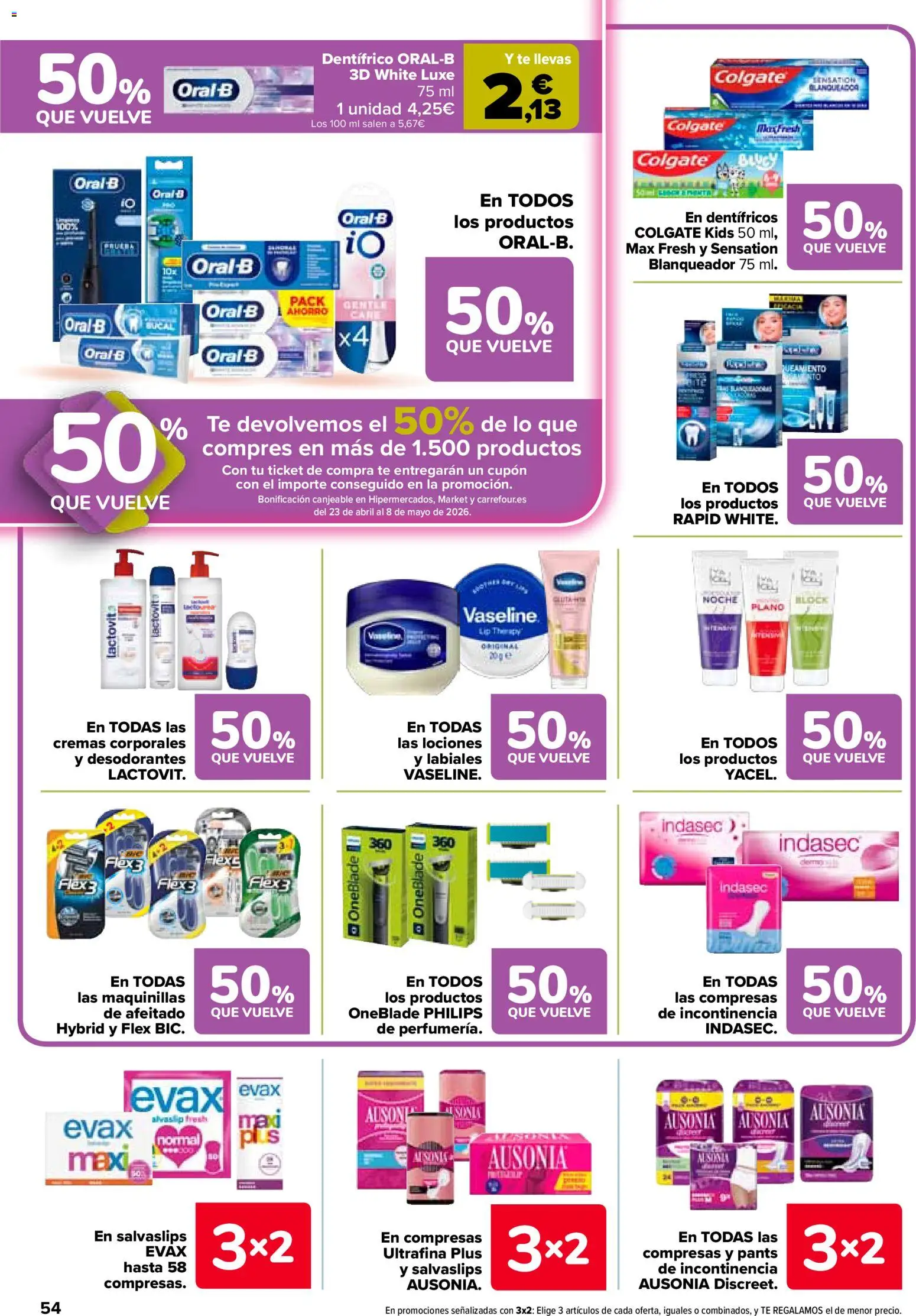 Carrefour folleto │ válido desde el 07.04.2026 | Página: 58 | Productos: Salvaslips, Té, Γλυφιτζούρι