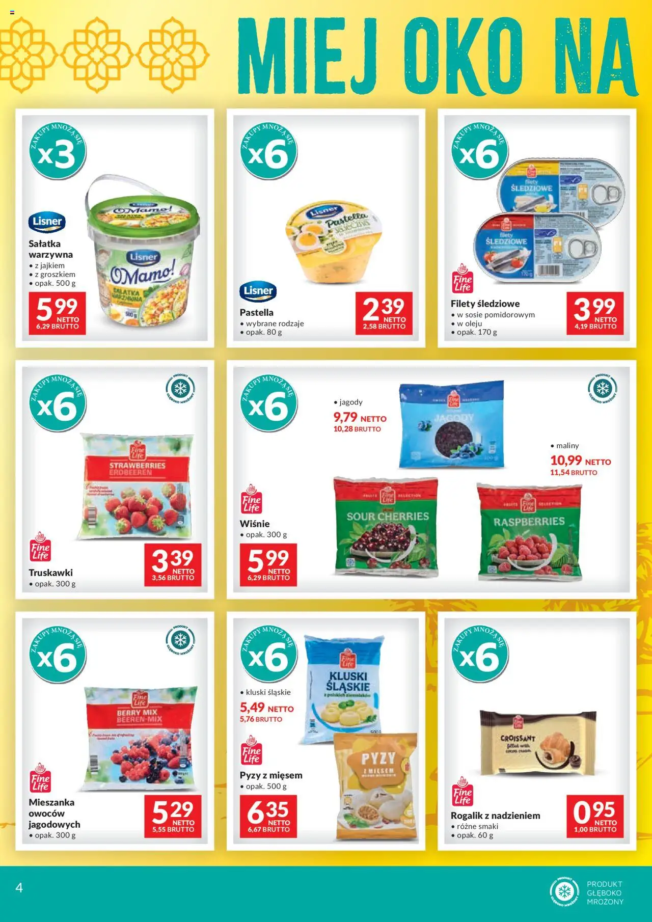Makro Gazetka - Miej oko na maroko od 14.10.2025 | Strona: 4 | Produkty: Maliny, Kluski śląskie, Truskawki, Sałatka