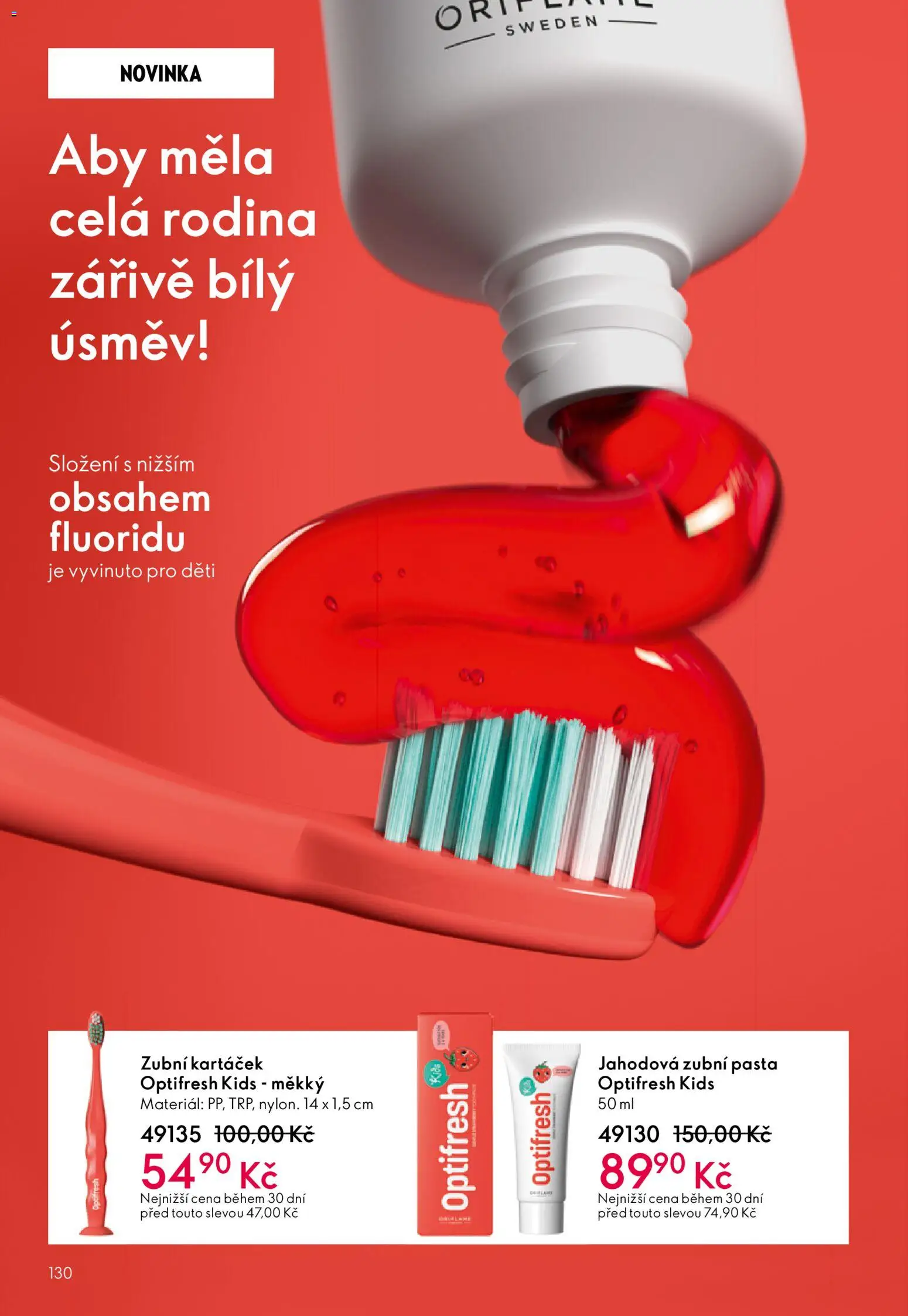 Oriflame katalog č.02/2026 od 21.01.2026 | Strana: 130 | Produkty: Zubní pasta, Zubní kartáček