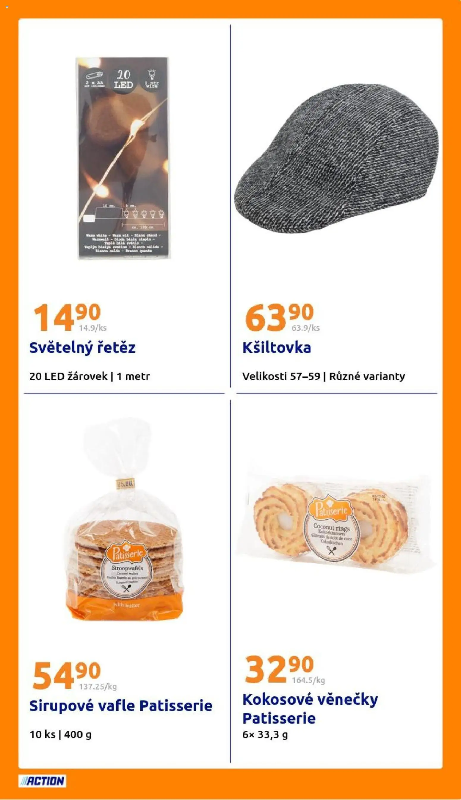 Action leták od 22.10.2025 | Strana: 21 | Produkty: Vafle, Světelný řetěz, LED