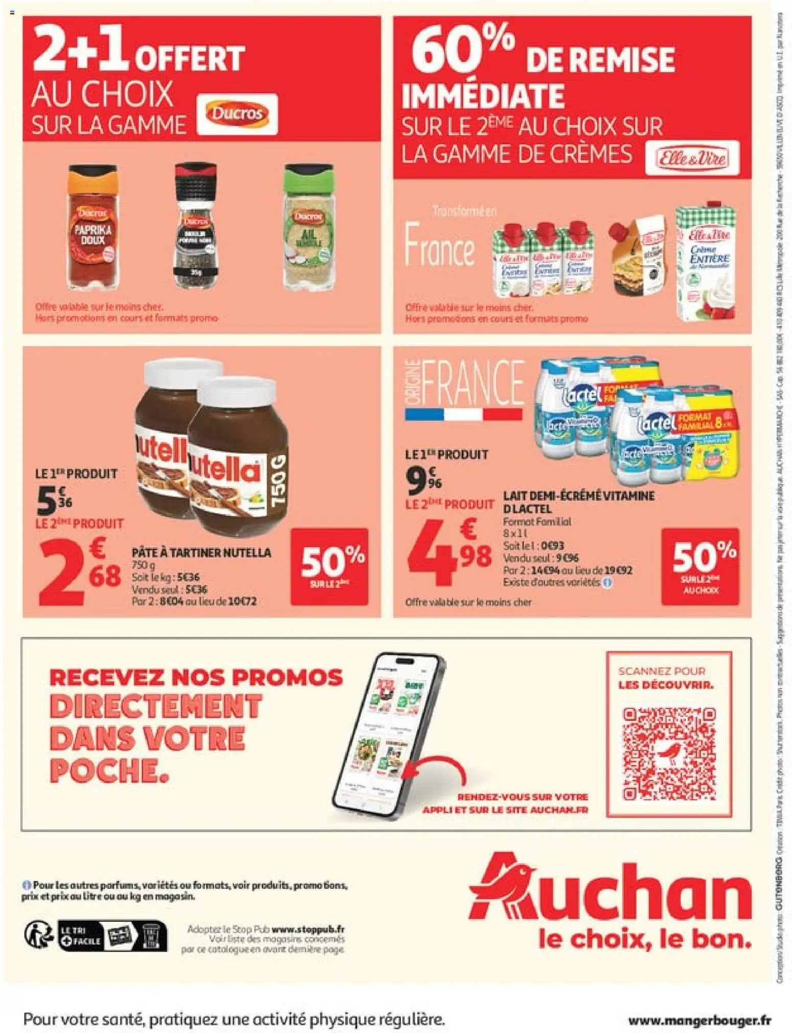 {H1} | Page: 66 | Produits: Paprika, Pâte à tartiner, Nutella, Lait