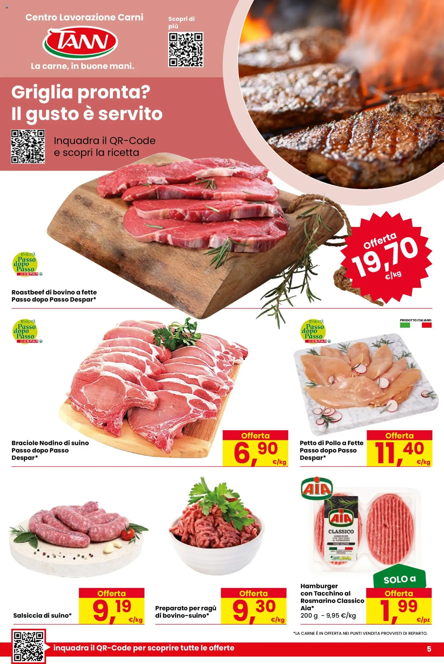 Volantino Despar del 30.10.2025 | Pagina: 5 | Prodotti: Petto di Pollo, Rosmarino, Suino, Ragú