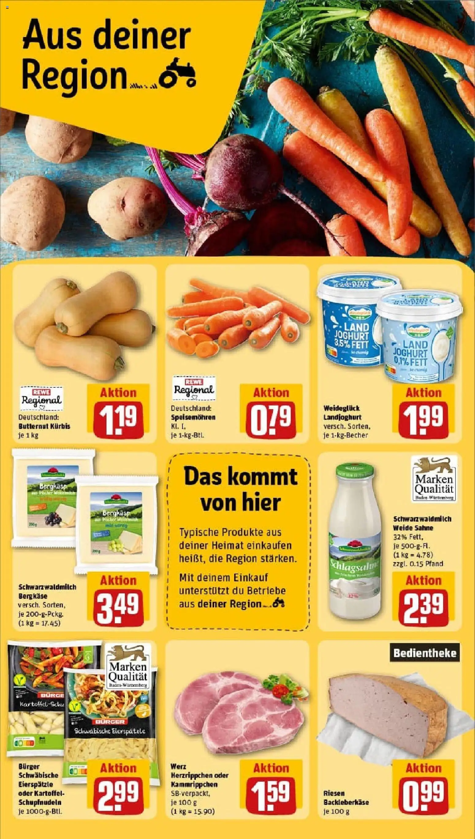 Rewe prospekt Bürstadt	 – gültig ab 26.10.2025 | Seite: 24 | Produkte: Joghurt, Burger, Pasta, Sahne