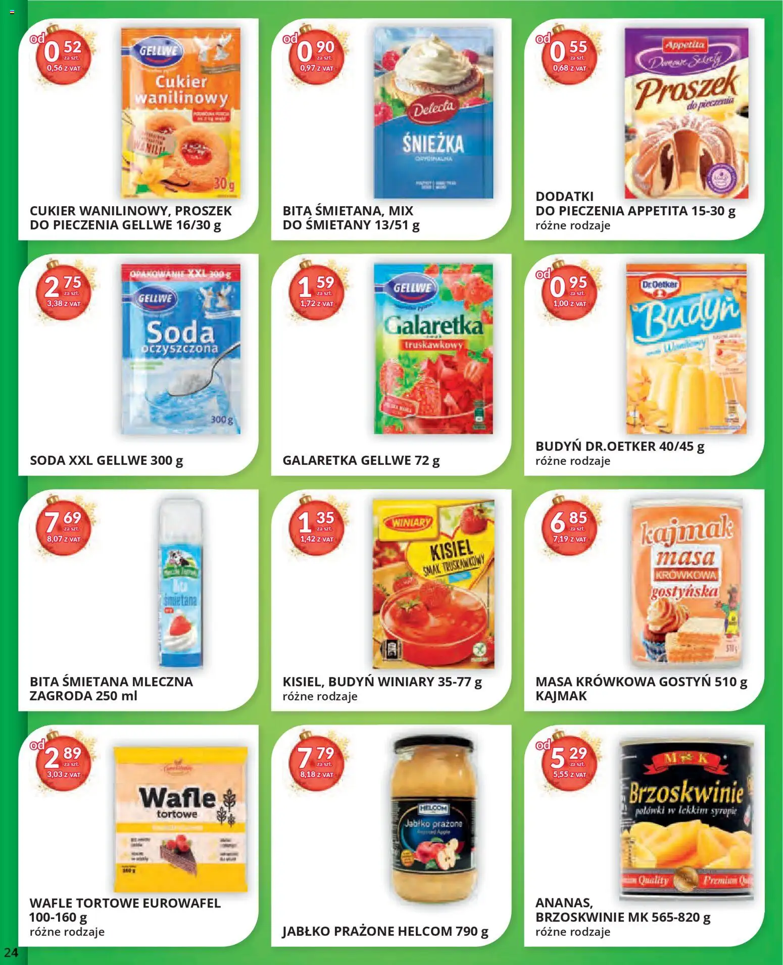 Eurocash Gazetka od 17.11.2025 | Strona: 24 | Produkty: Kajmak, Śmietana, Ananas, Cukier