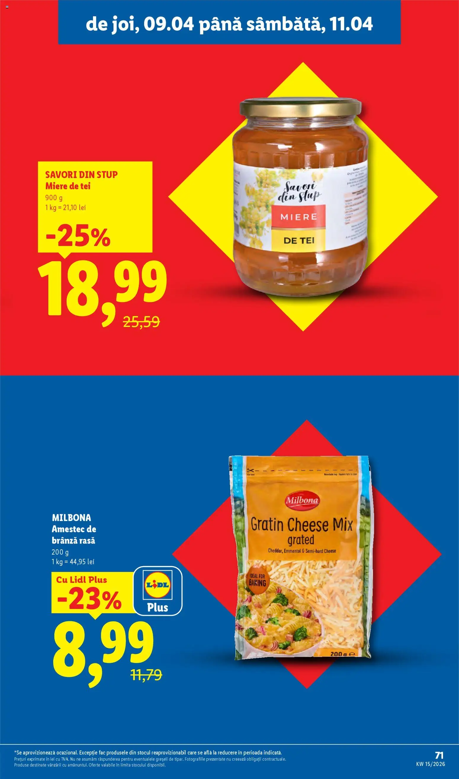Noul catalog Lidl – valabil de la 06.04.2026 | Pagină: 71 | Produse: Brânză